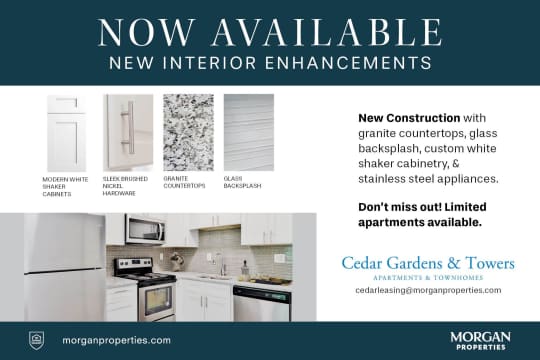 Cedar Gardens & Towers Apartments & Townhomes property