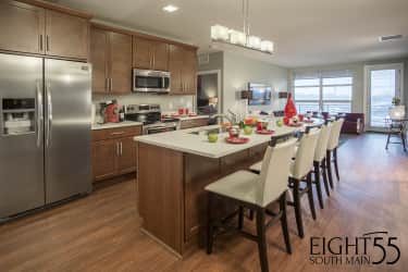 Kitchen - Eight55 Apartments - Royal Oak, MI