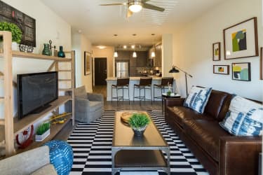 Living Room - The Kirkwood Apartments - Atlanta, GA