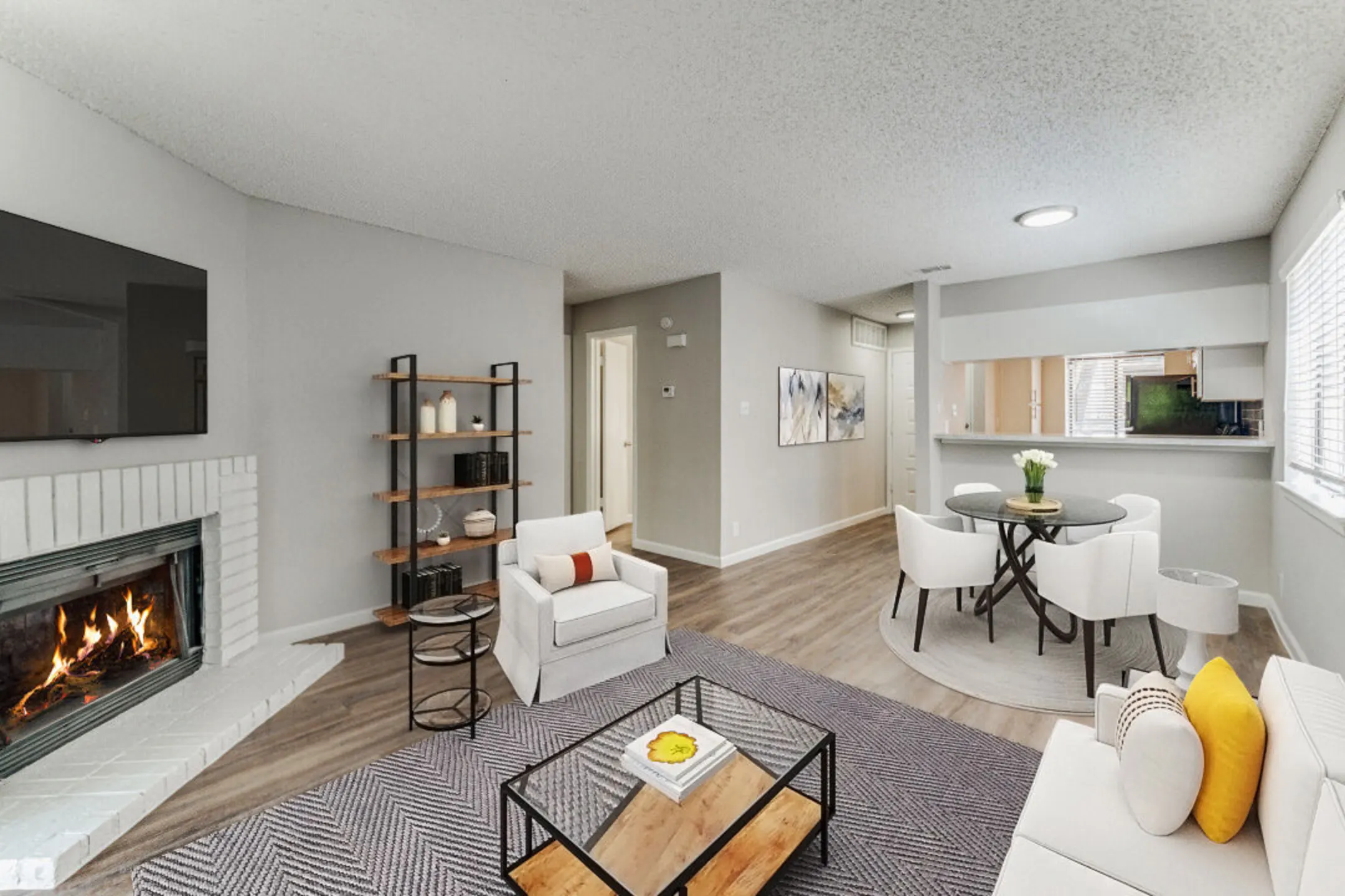 Living Room - The Hilltop Apartment Homes - Temple, TX