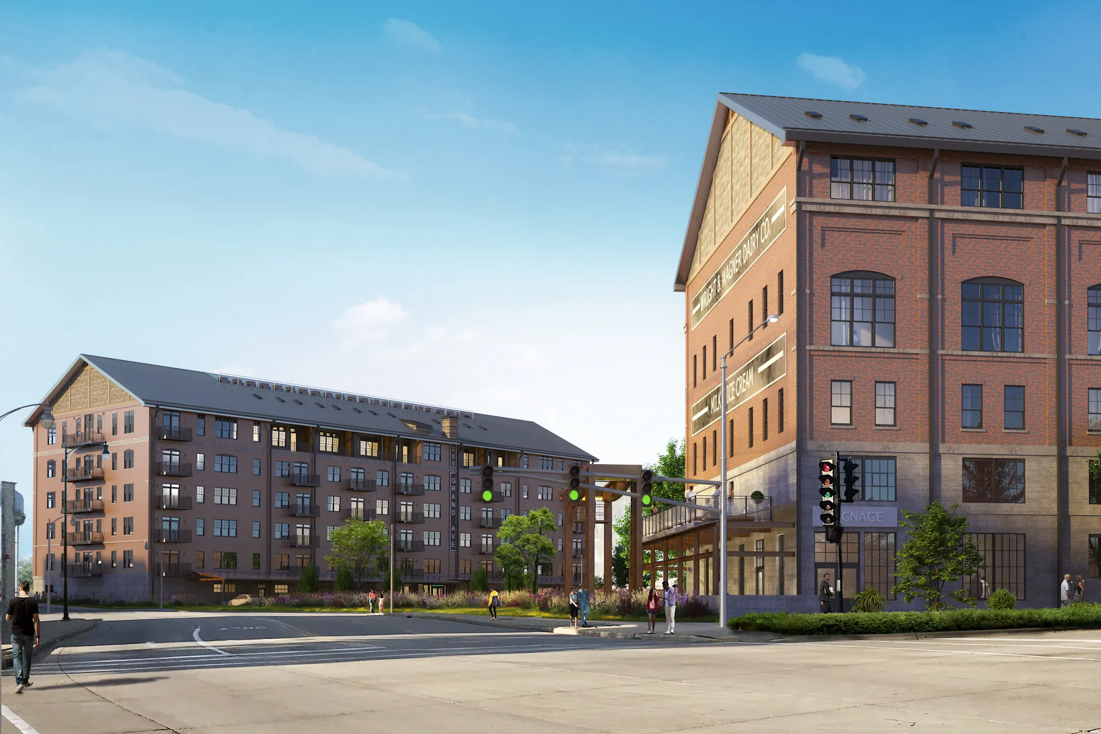 The Wright & Wagner Lofts Riverfront Building 206 West Grand Ave