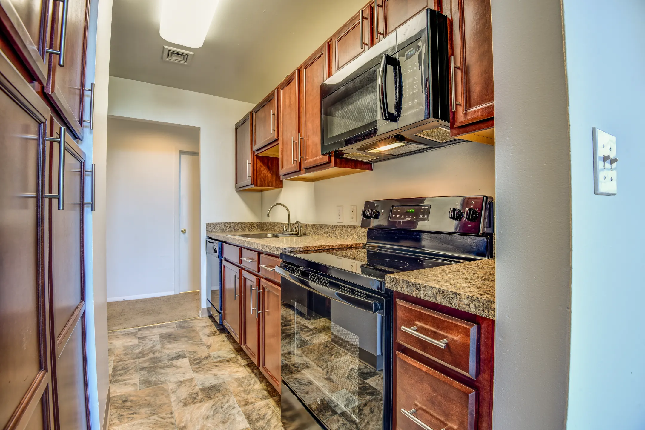 Kitchen - Ribbon Mill Apartments - Manchester, CT