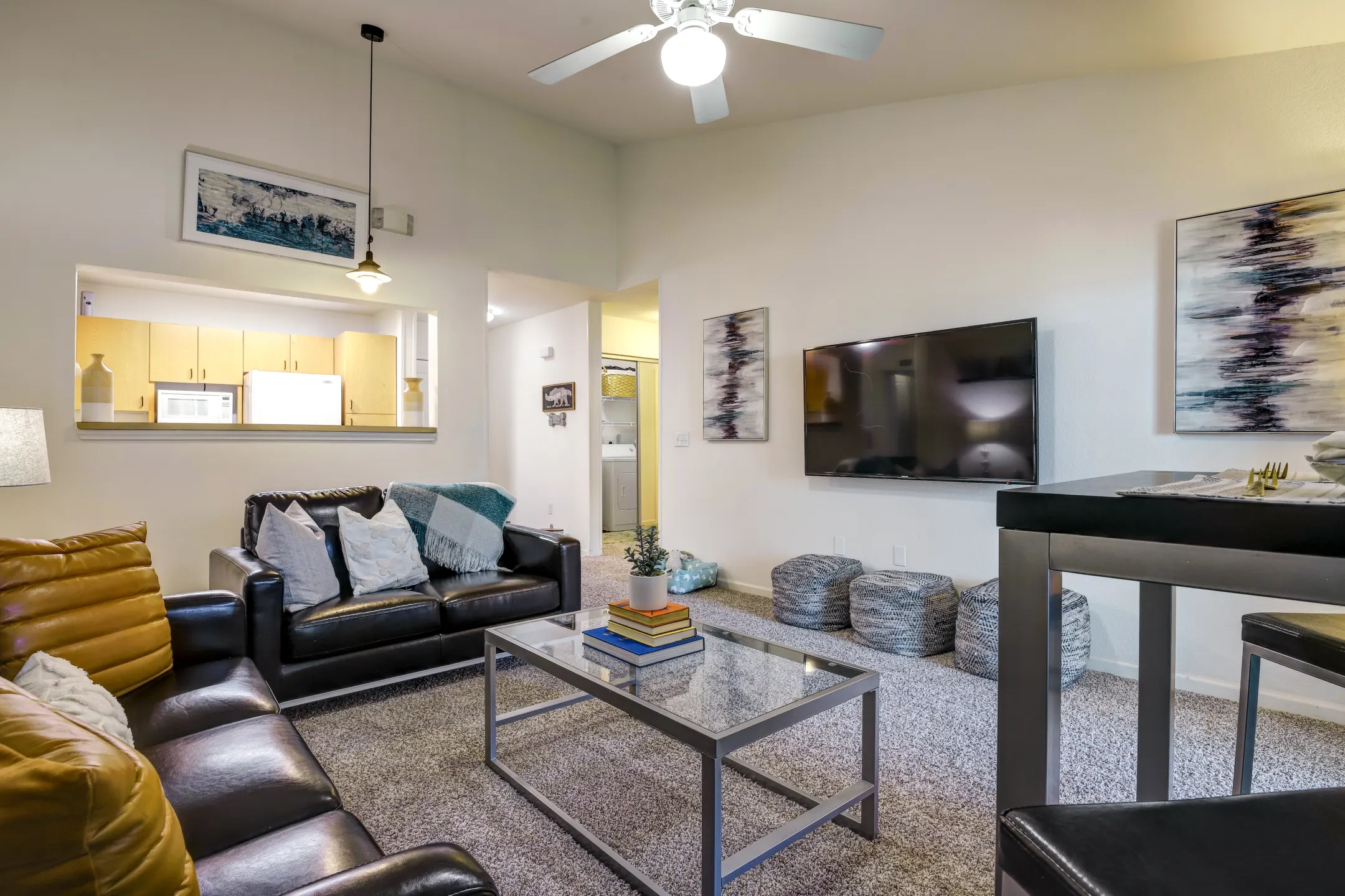 Living Room - Campus Lodge - Per Bed Lease - Norman, OK