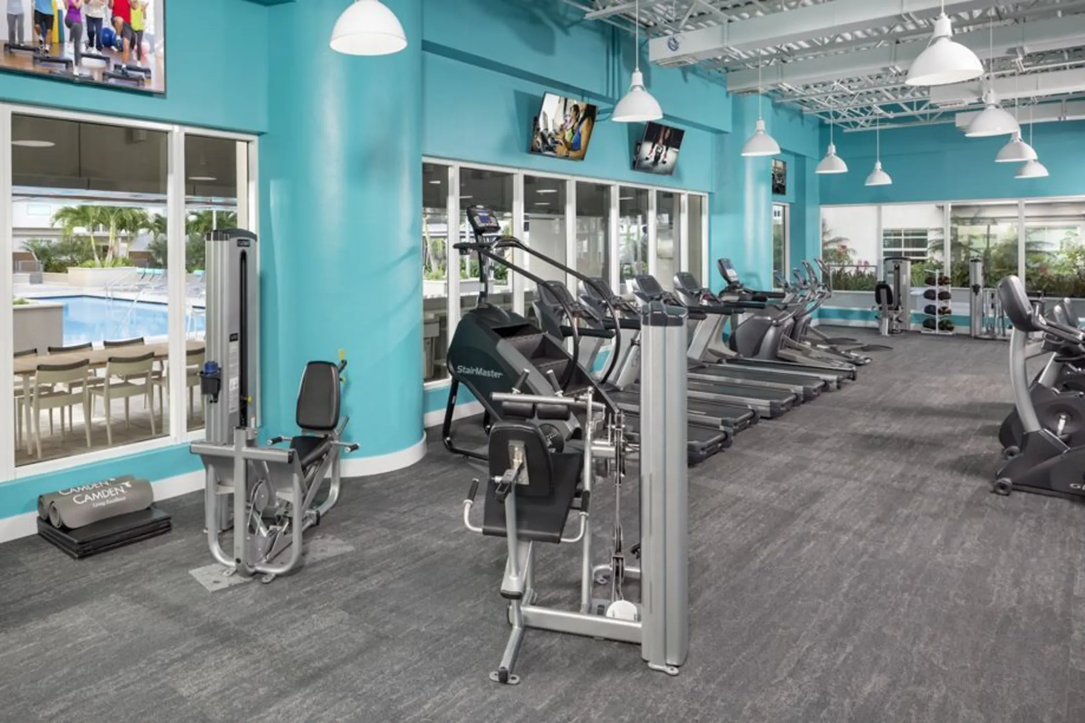 Fitness Weight Room - Camden Brickell - Miami, FL