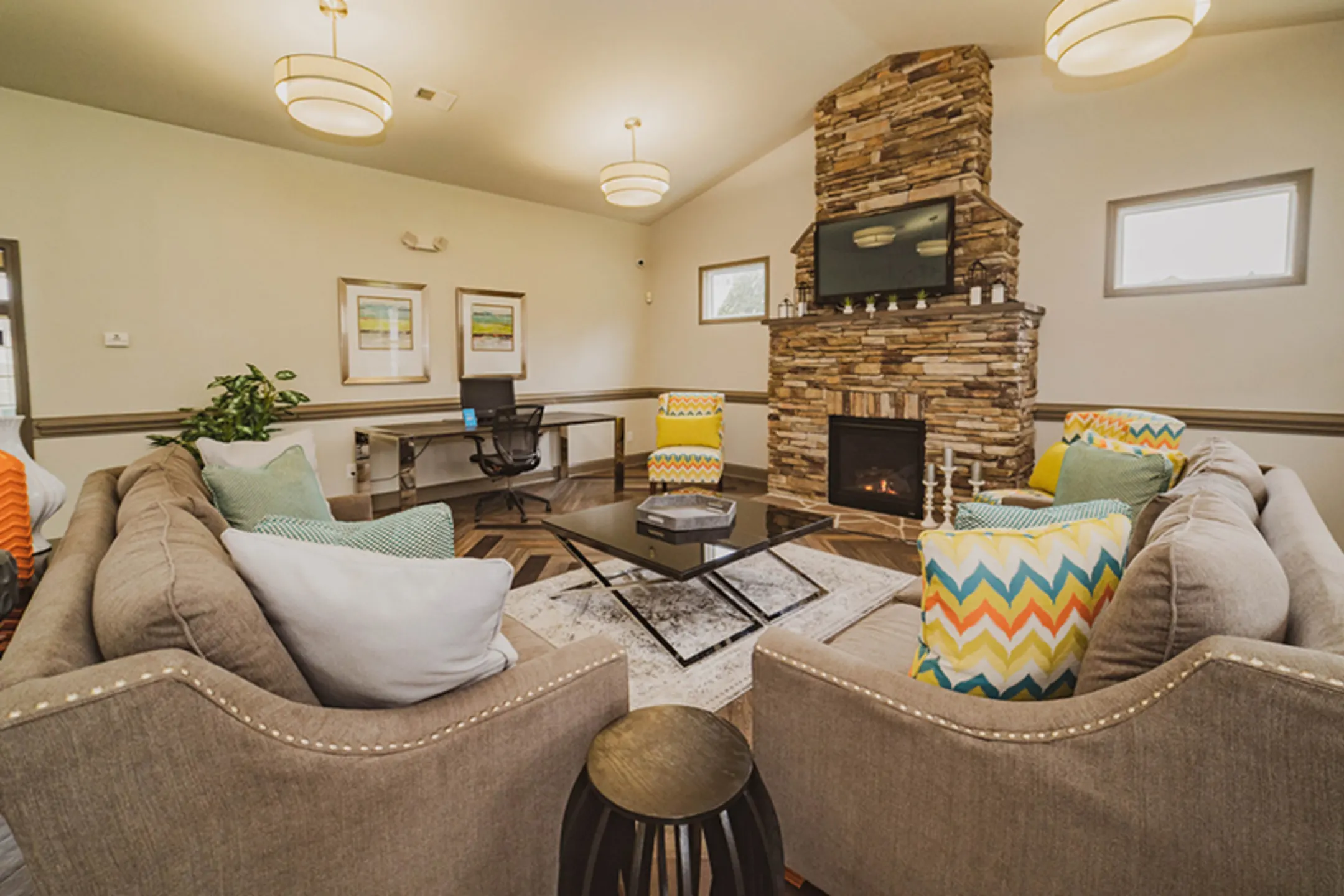 Living Room - Reserve at Stone Hollow - Charlotte, NC