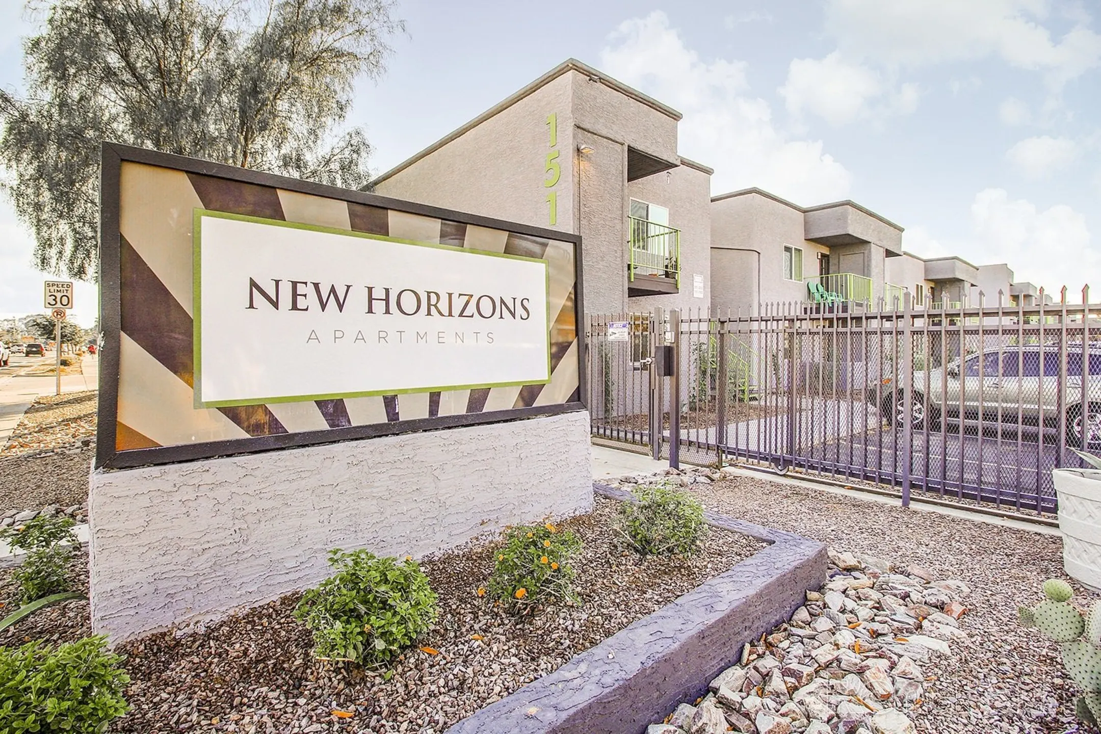 Community Signage - New Horizons Apartments - Phoenix, AZ