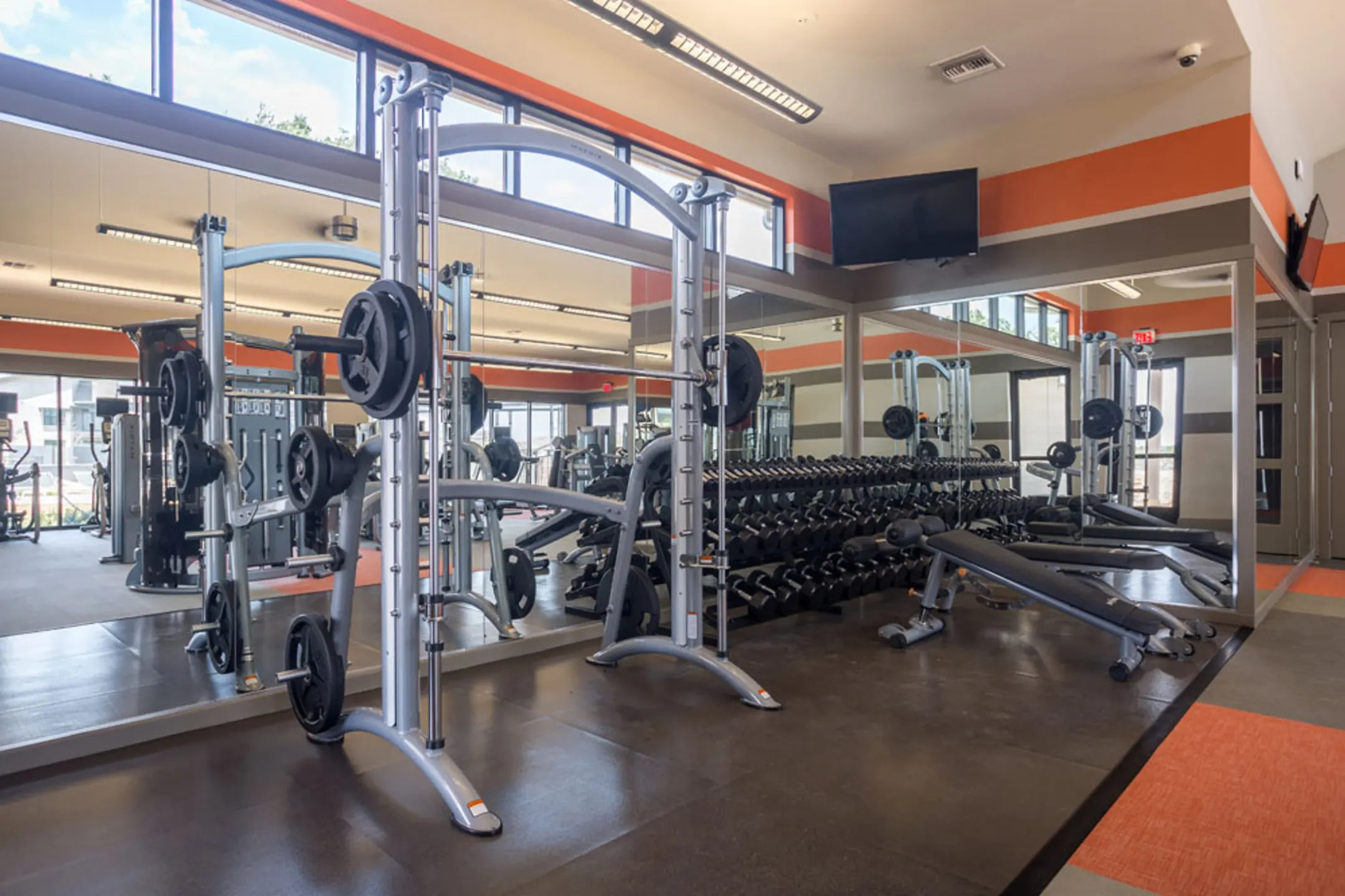 Fitness Weight Room - Pearl at the Mix - Houston, TX