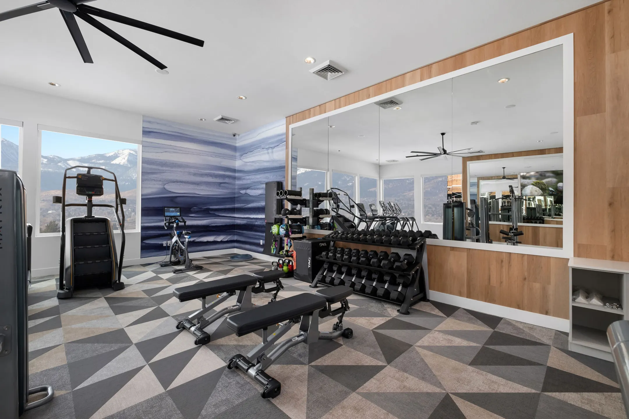 Fitness Weight Room - Indigo Apartments - Reno, NV