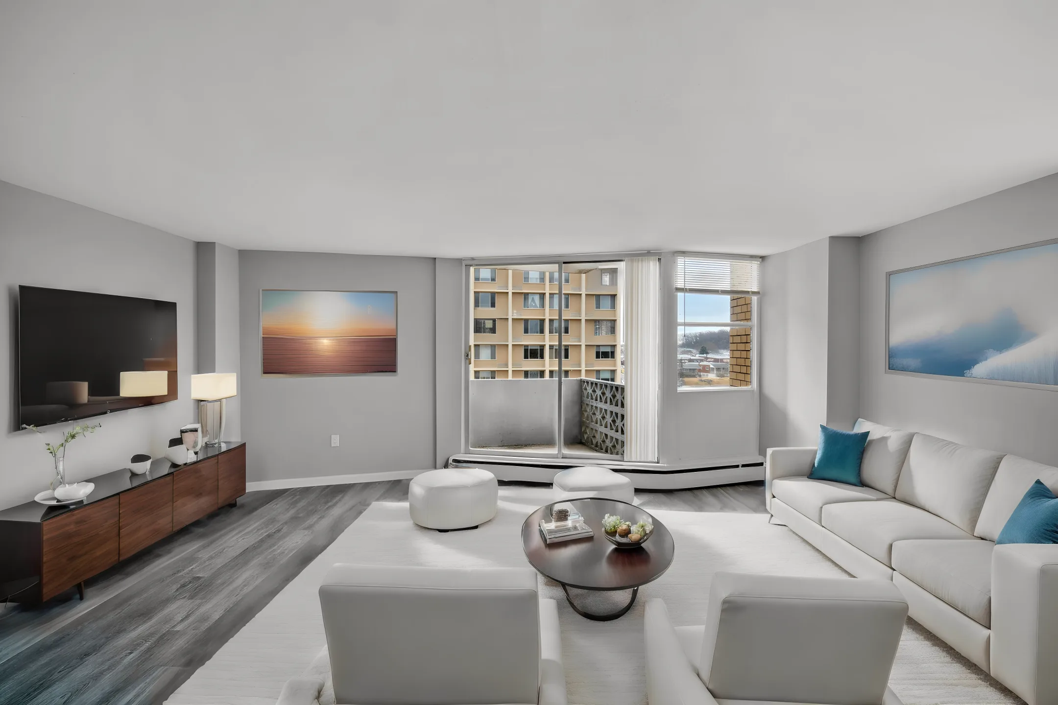 Living Room - The Revere Apartments - Philadelphia, PA