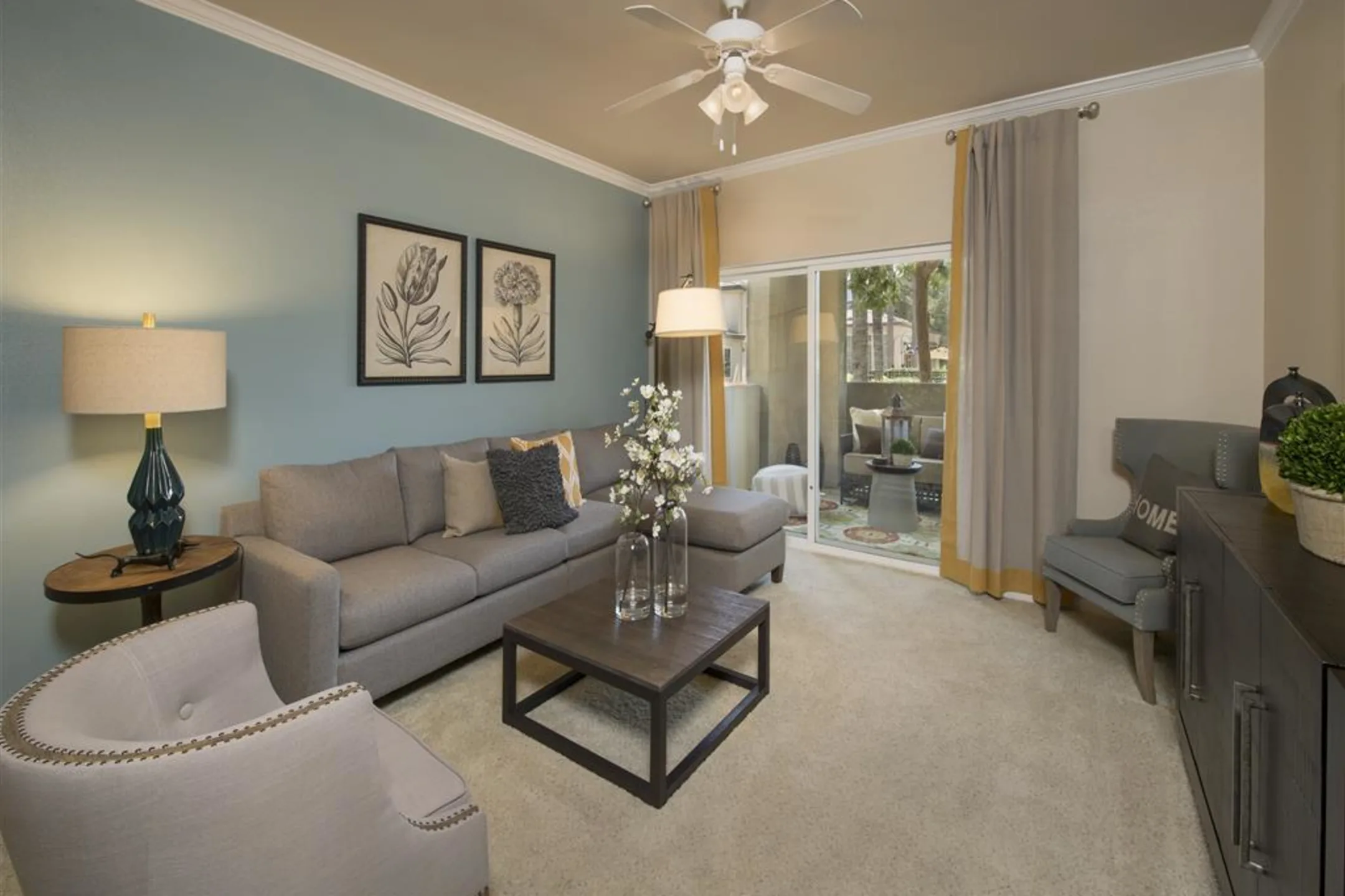 Living Room - Esplanade Apartment Homes - Riverside, CA