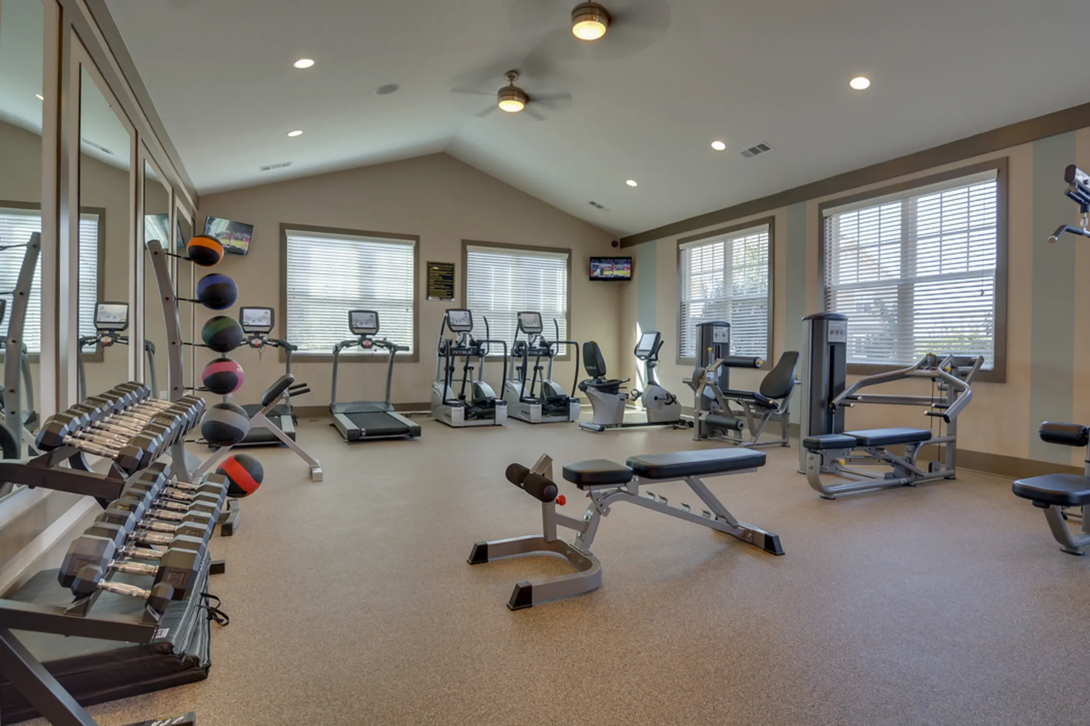 Fitness Weight Room - Lullwater at Riverwood Luxury Apartment Homes - Evans, GA
