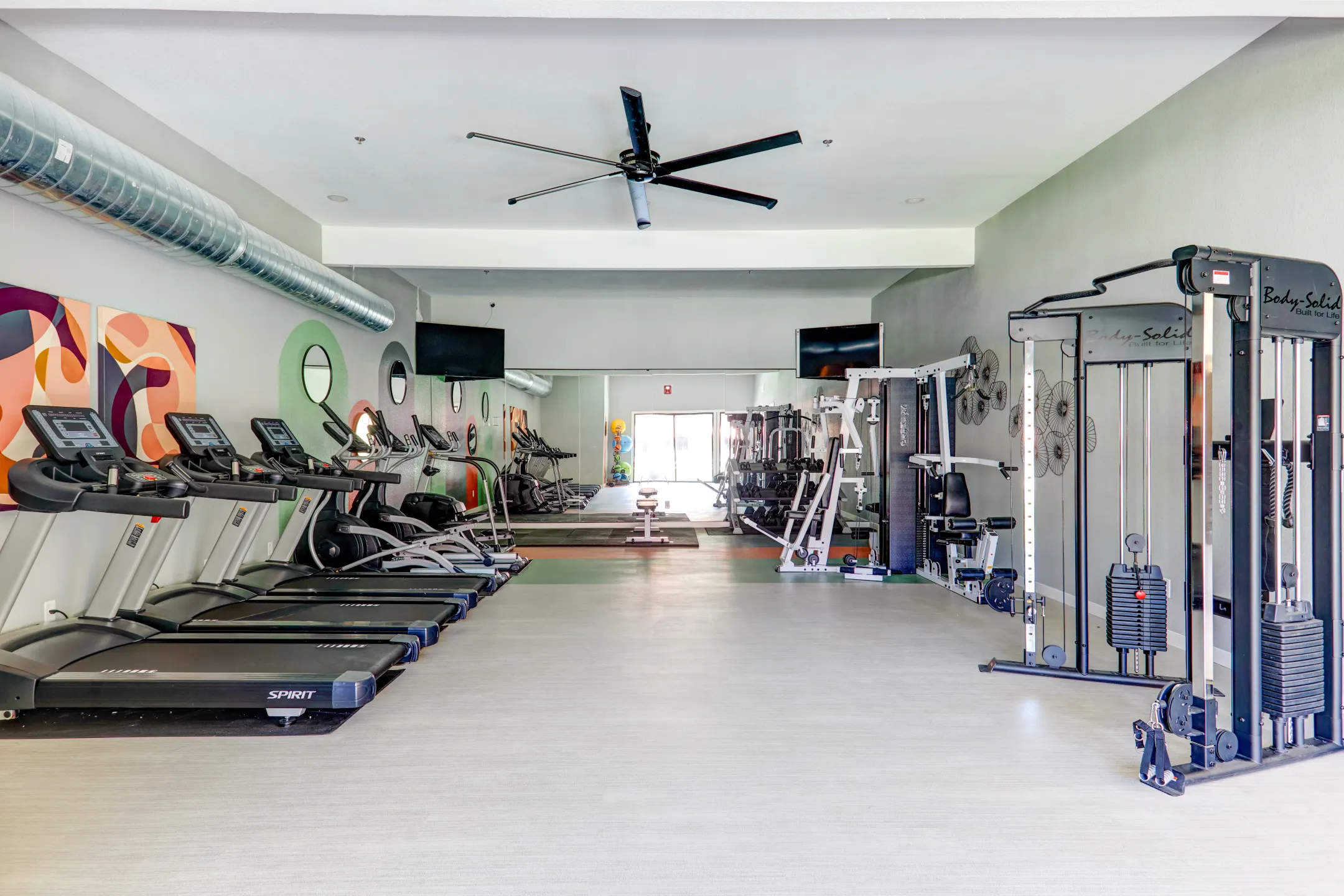 Fitness Weight Room - Alma Apartments - Austin, TX