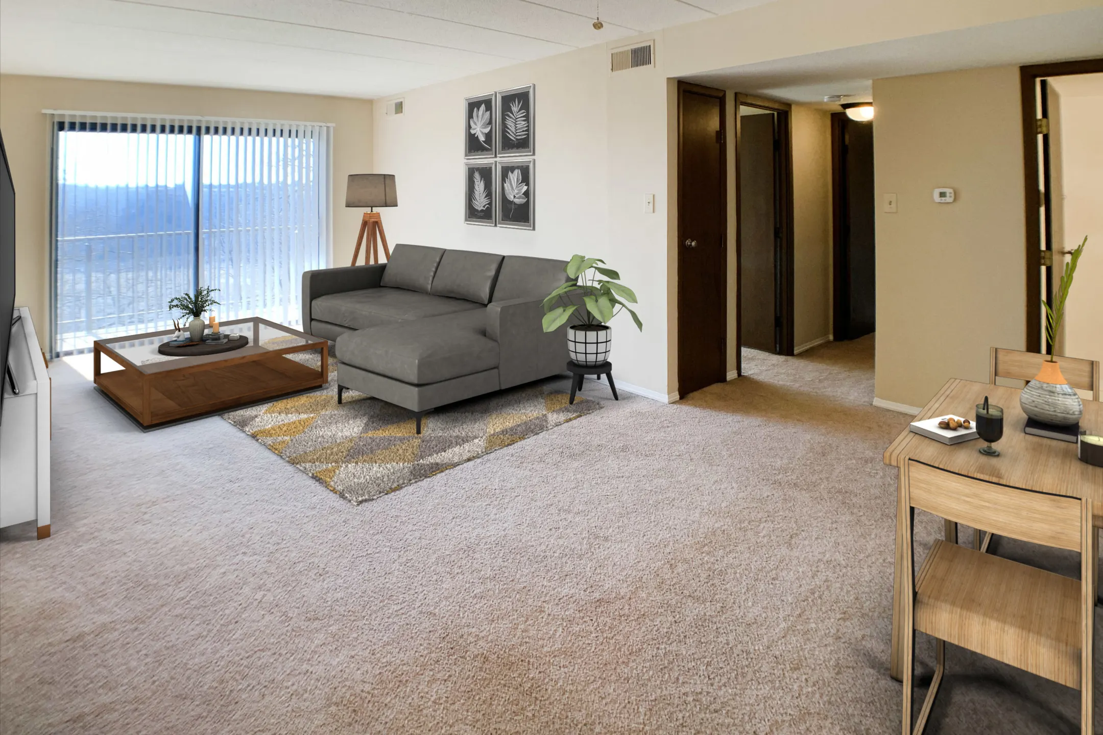 Living Room - Indian Lookout Apartments - Cincinnati, OH