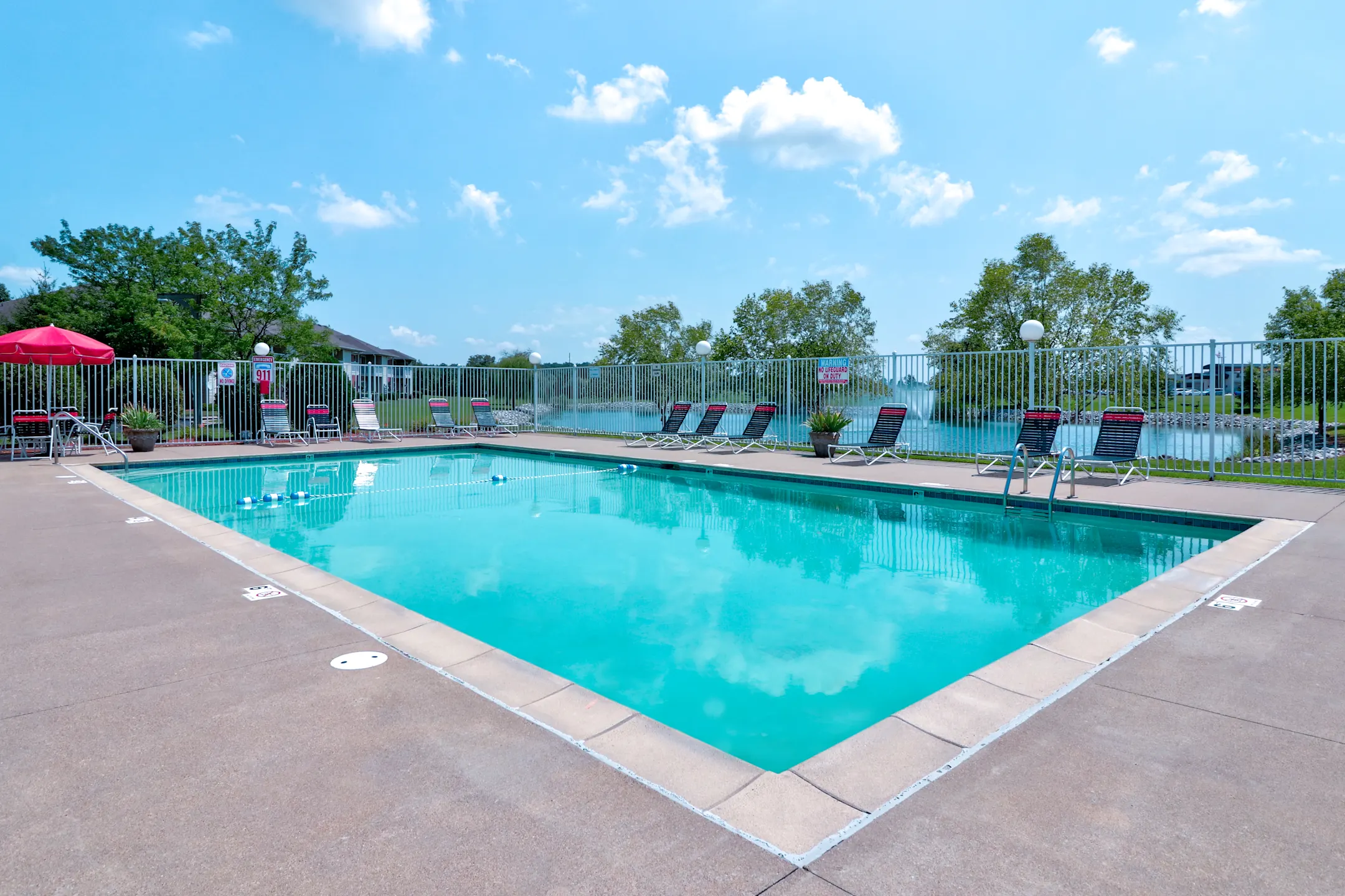 Pool - Delaware Trace Apartment Homes - Evansville, IN