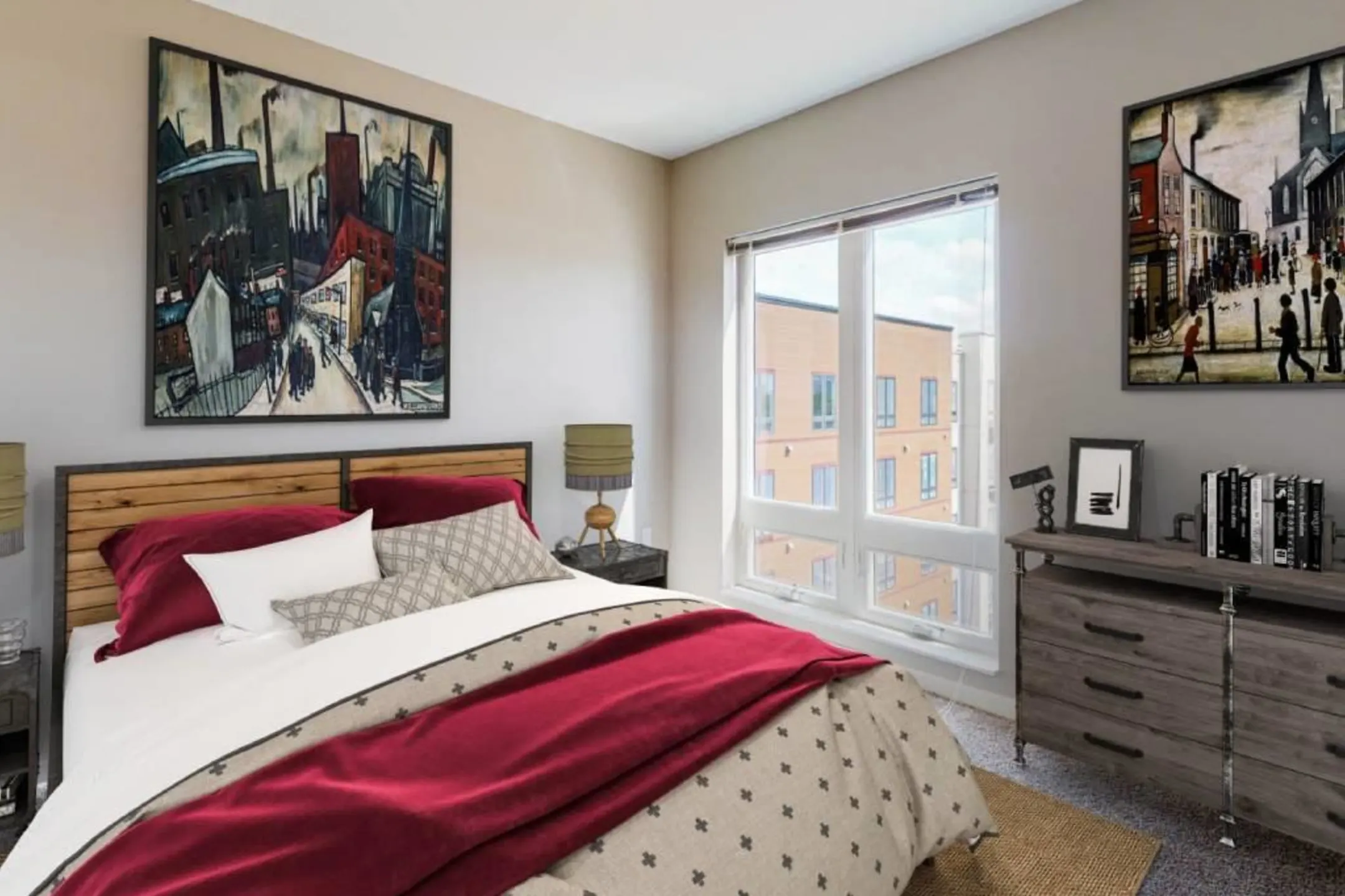 Bedroom - Timber & Tie Apartments - Minneapolis, MN