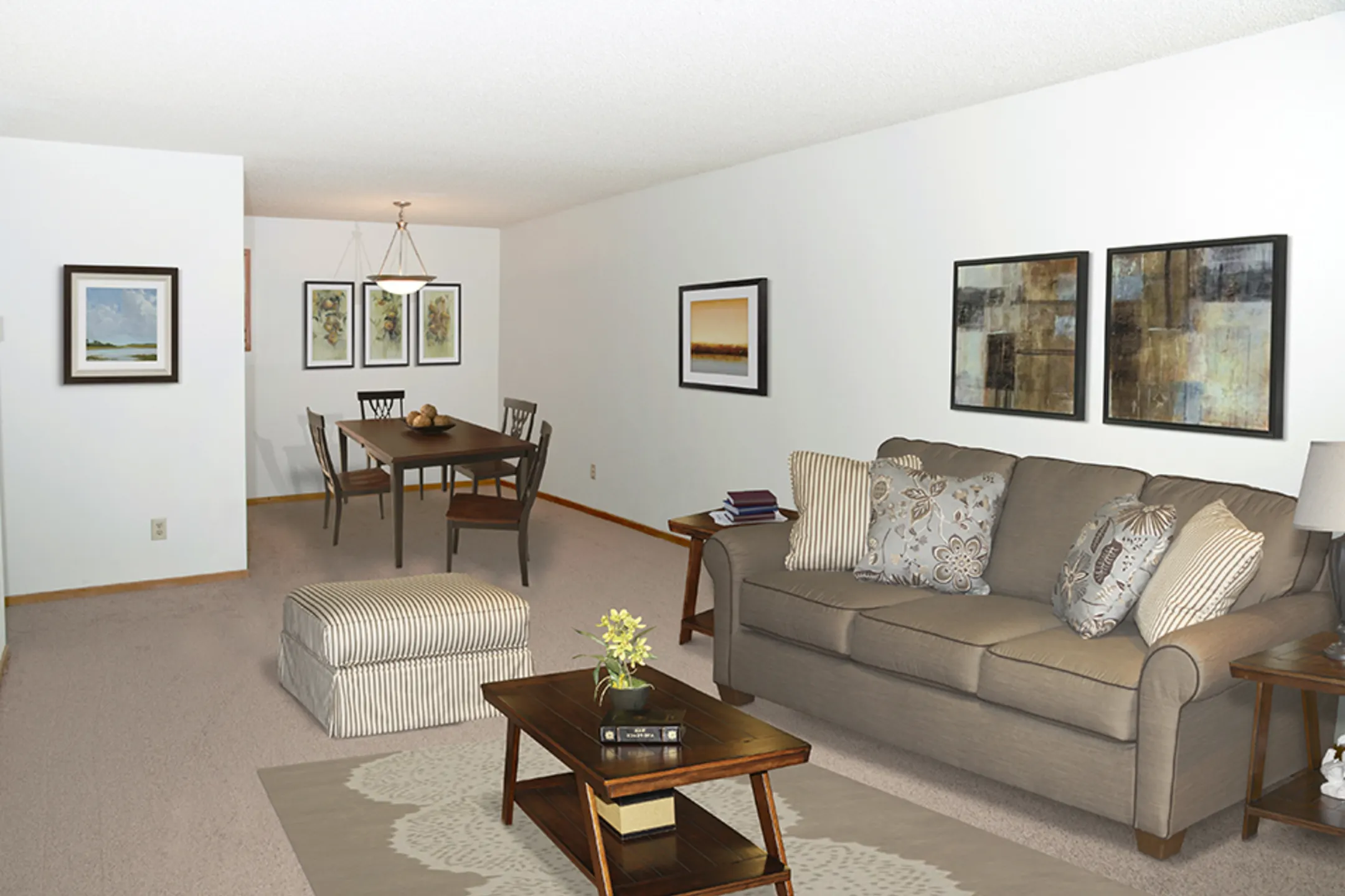 Living Room - Woodstone Apartments - Saint Paul, MN