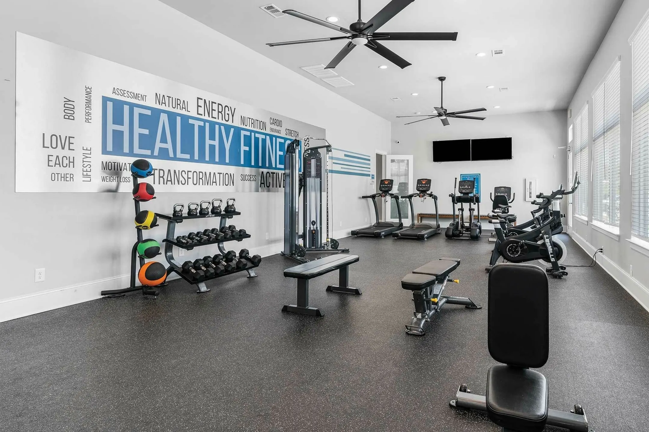 Fitness Weight Room - LEO at West Fork - Conroe, TX