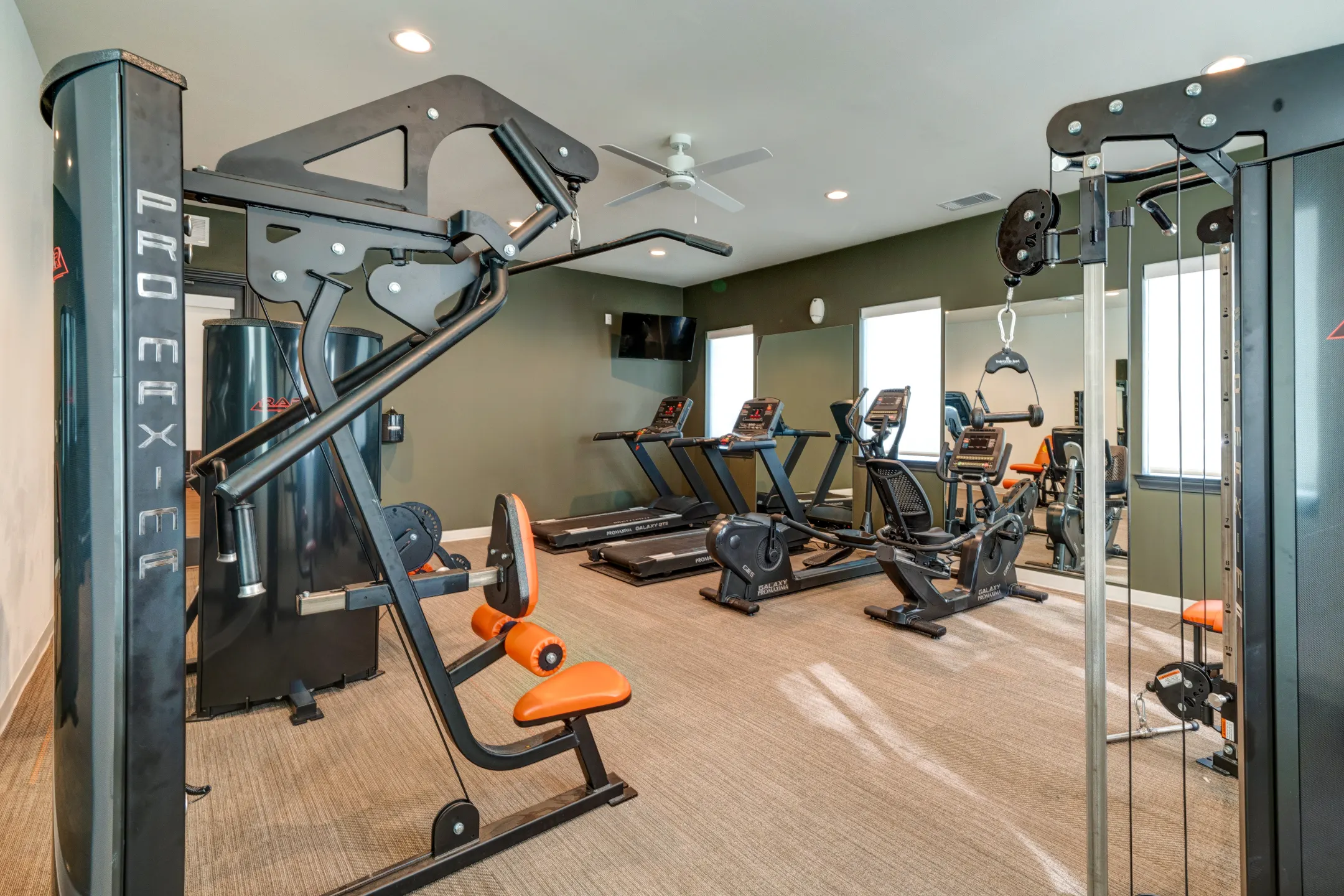 Fitness Weight Room - Mesa West Apartments - San Antonio, TX
