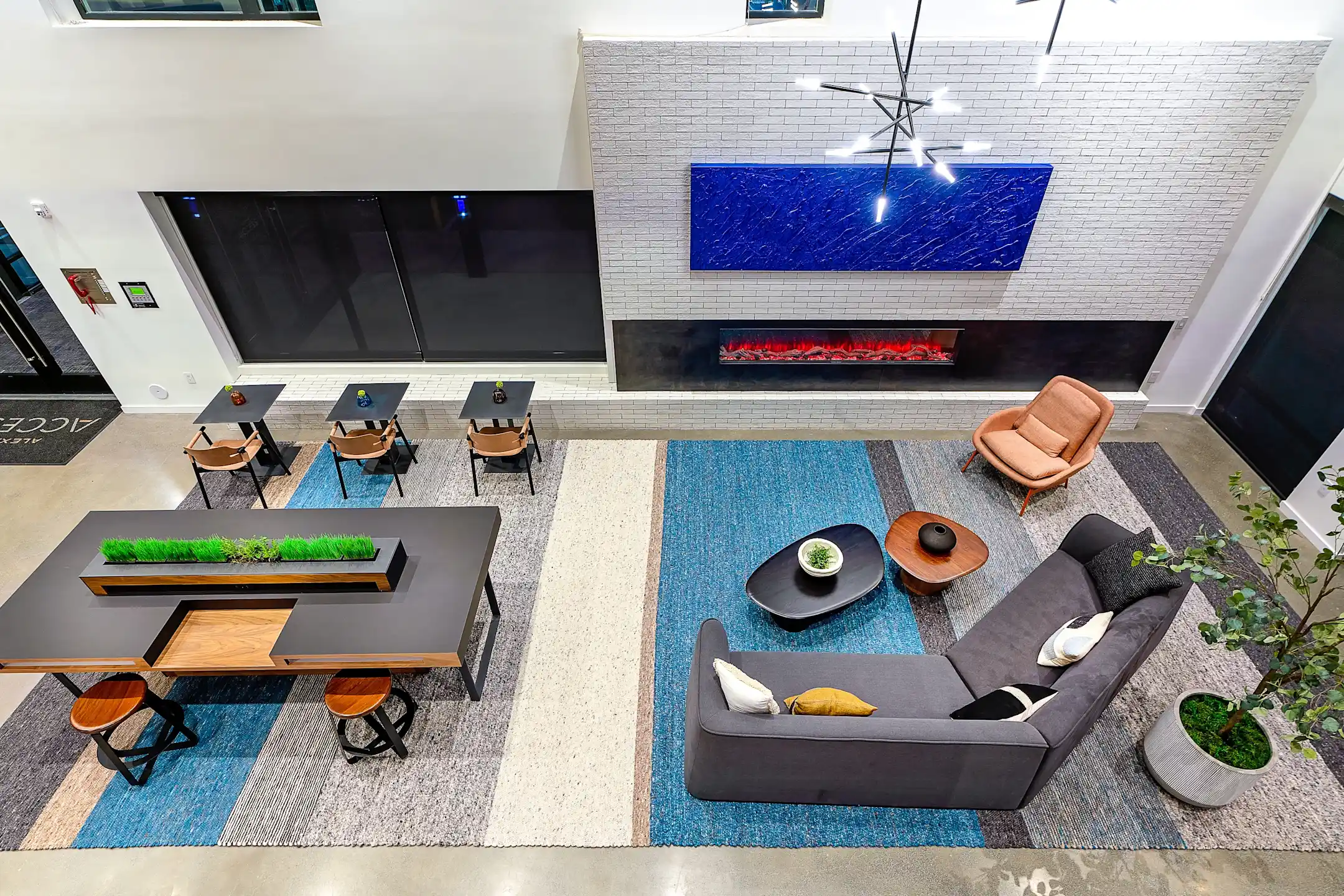 Living Room - Alexan Access Apartments - Lynnwood, WA