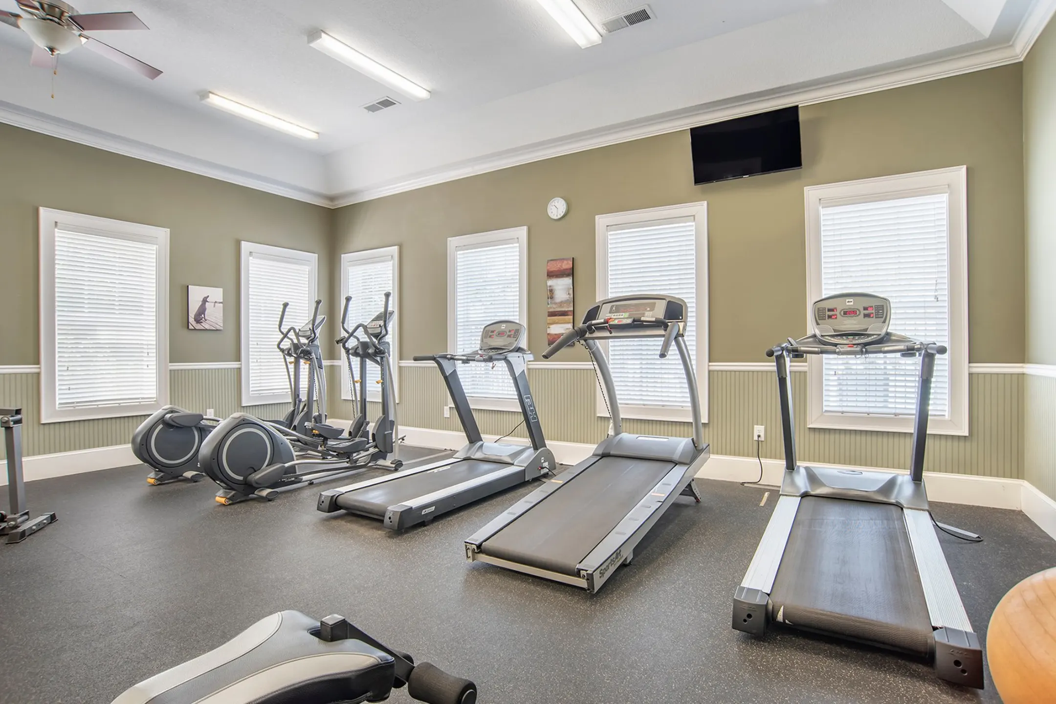 Fitness Weight Room - Broadstreet At EastChase Apartments - Montgomery, AL