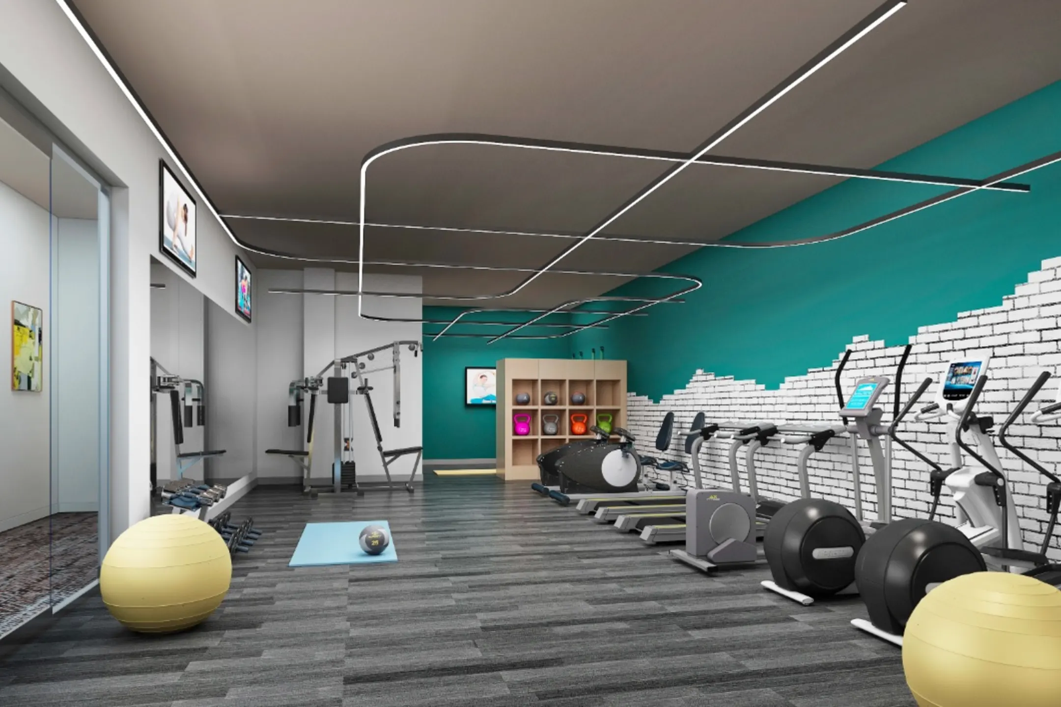 Fitness Weight Room - Courthouse Lofts - Worcester, MA