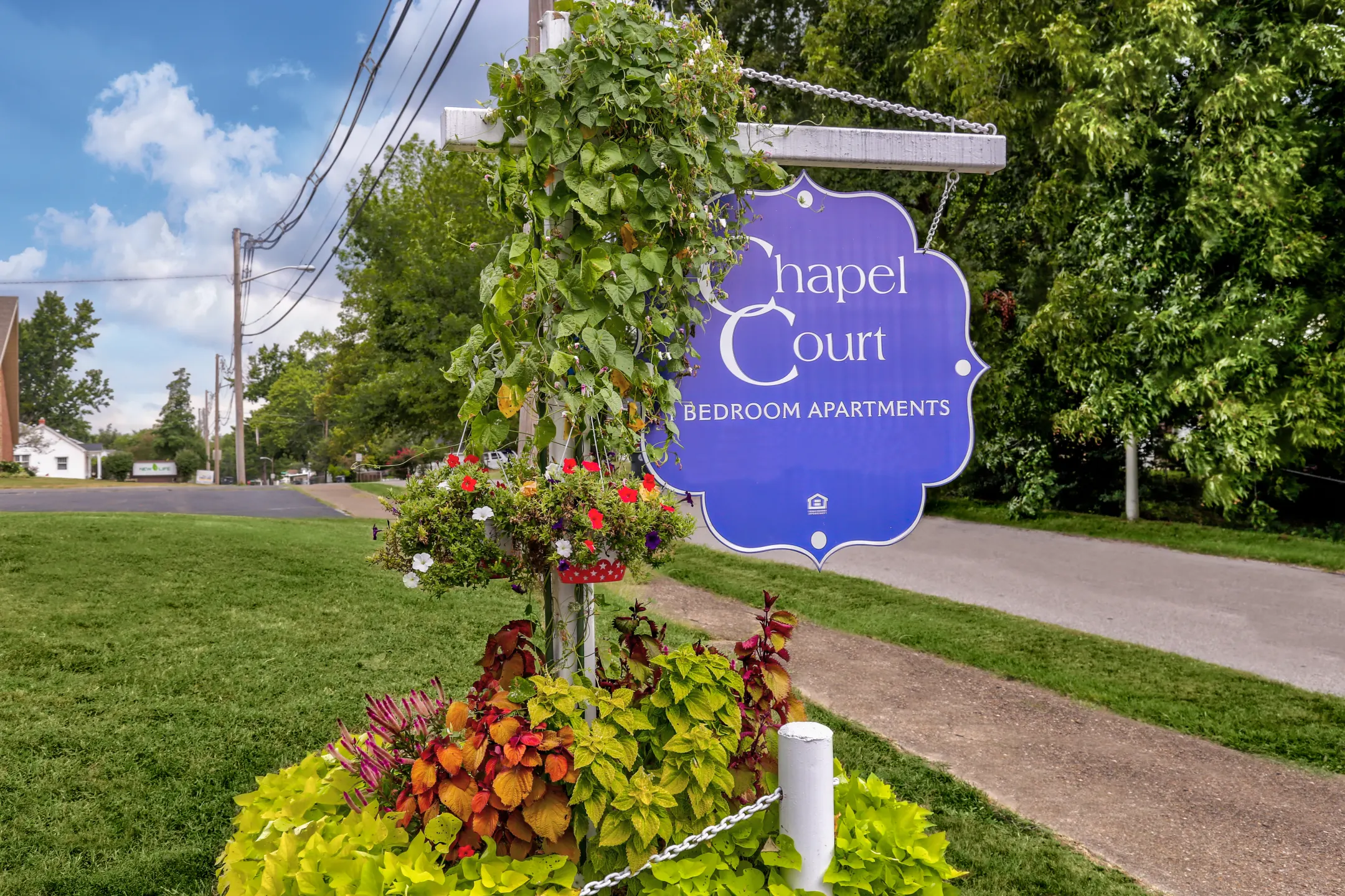 Community Signage - Chapel Court Apartments - Evansville, IN