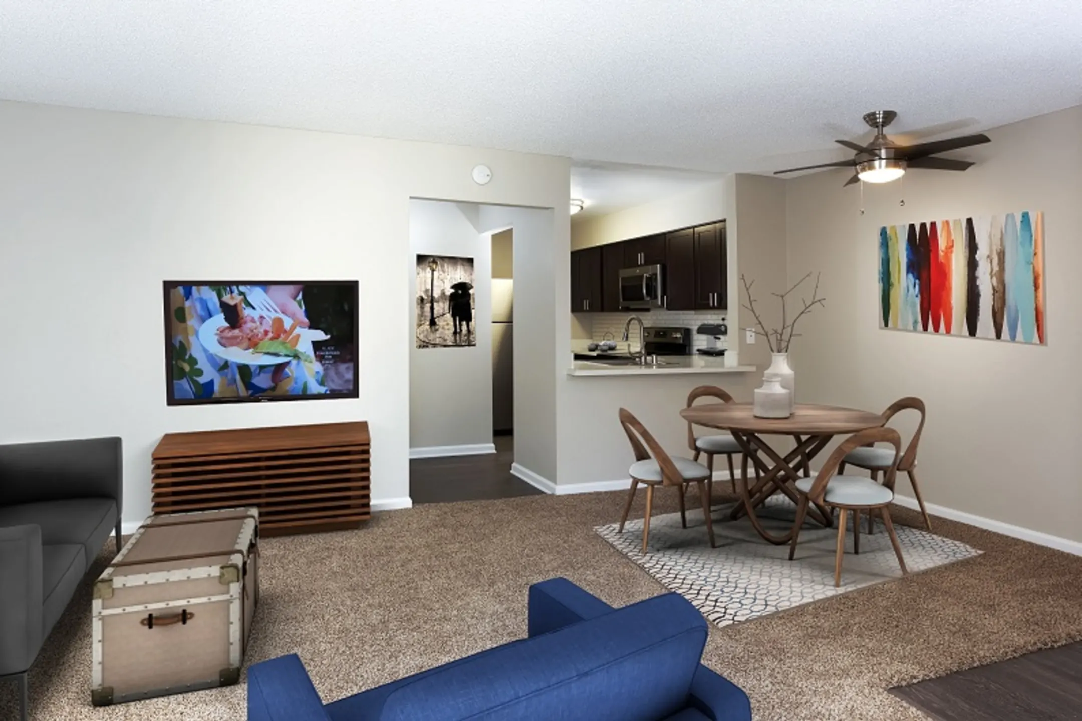 Living Room - Horizon Apartment homes - Santa Ana, CA