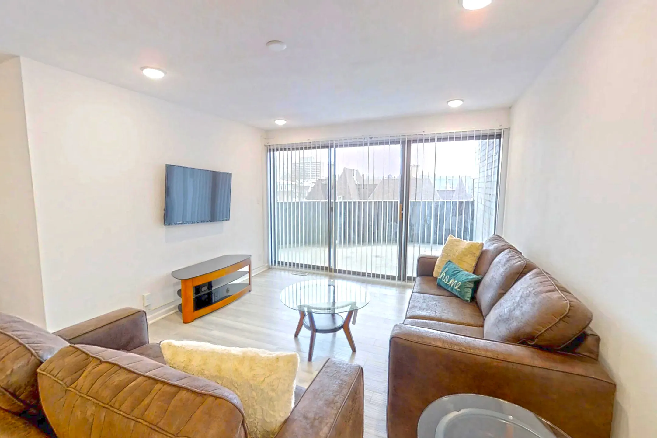 Living Room - Round Balconies - Champaign, IL