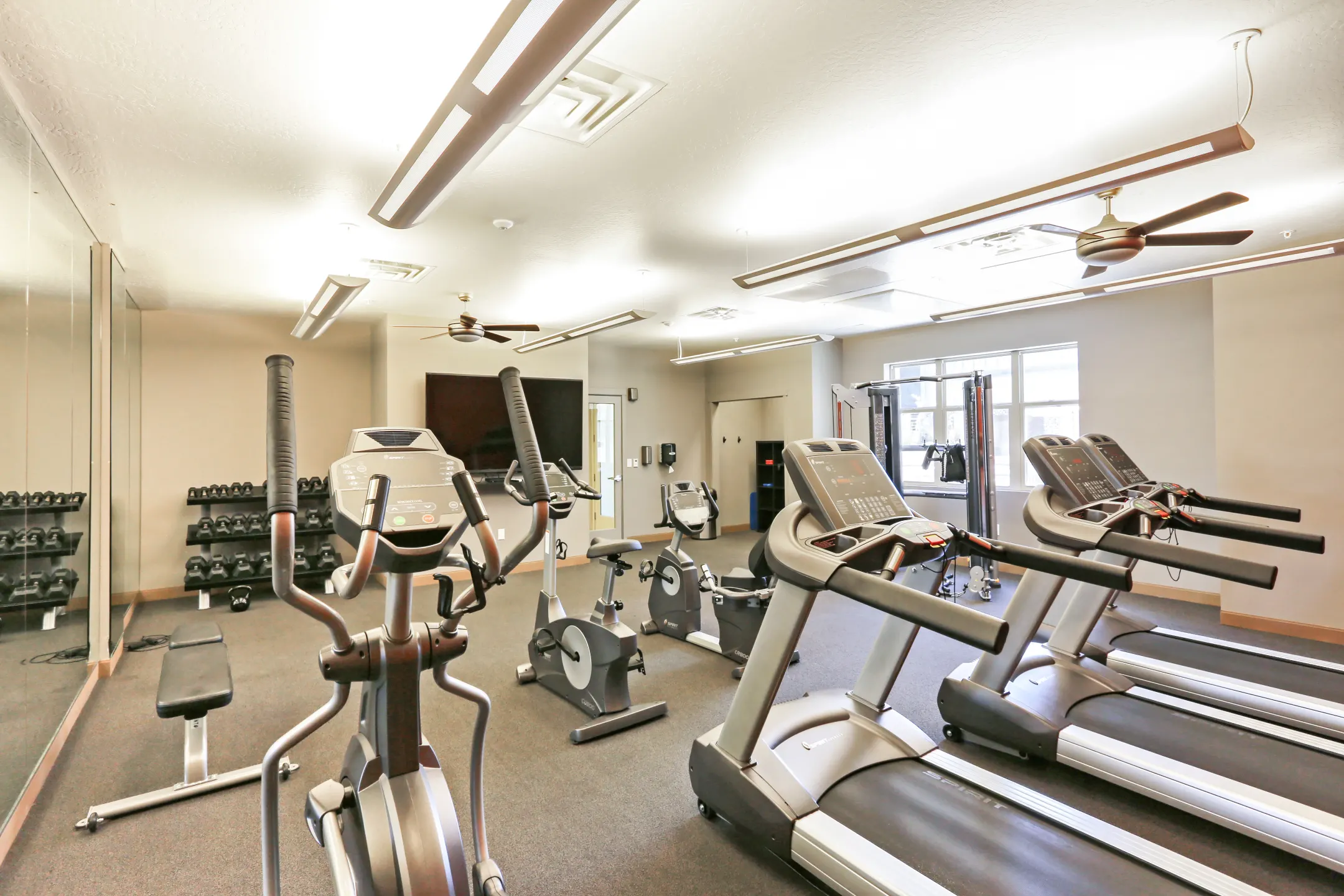 Fitness Weight Room - The Vue at Sugarhouse Crossing - Salt Lake City, UT