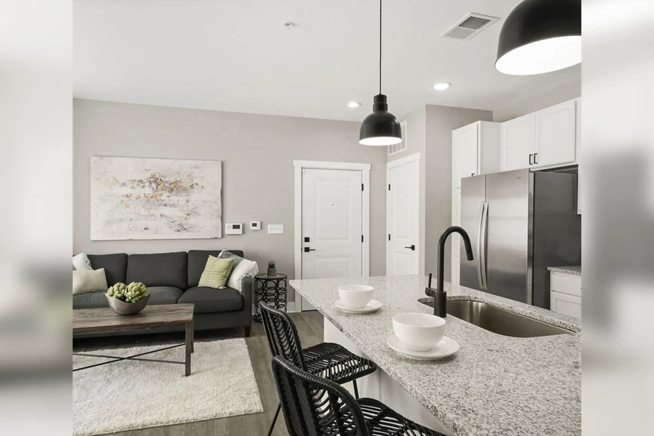 Living Room - Iron Works at Jeffrey Park - Columbus, OH