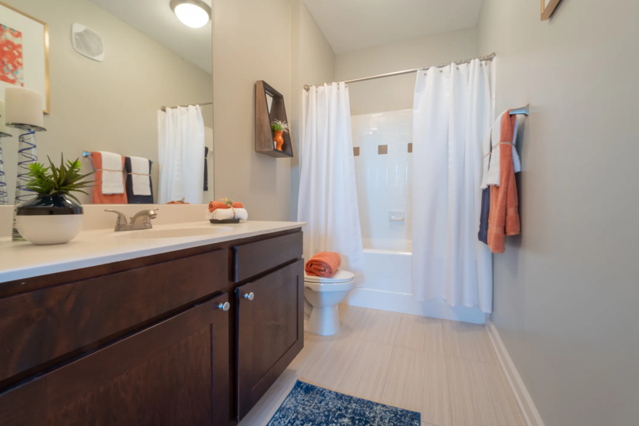 Bathroom - The Crest At Brier Creek Apartments - Raleigh, NC