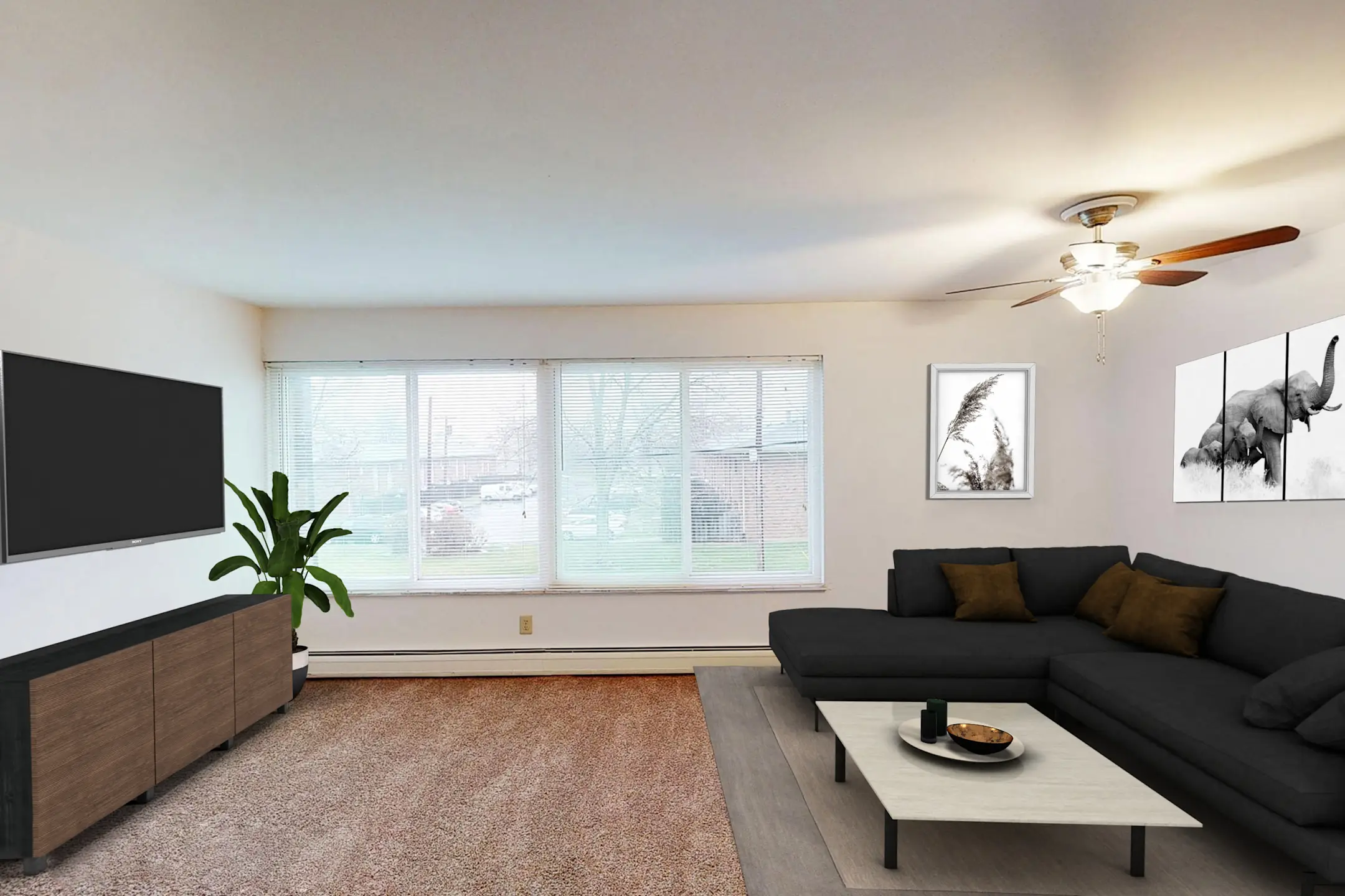 Living Room - Forest Park Apartments - Cincinnati, OH