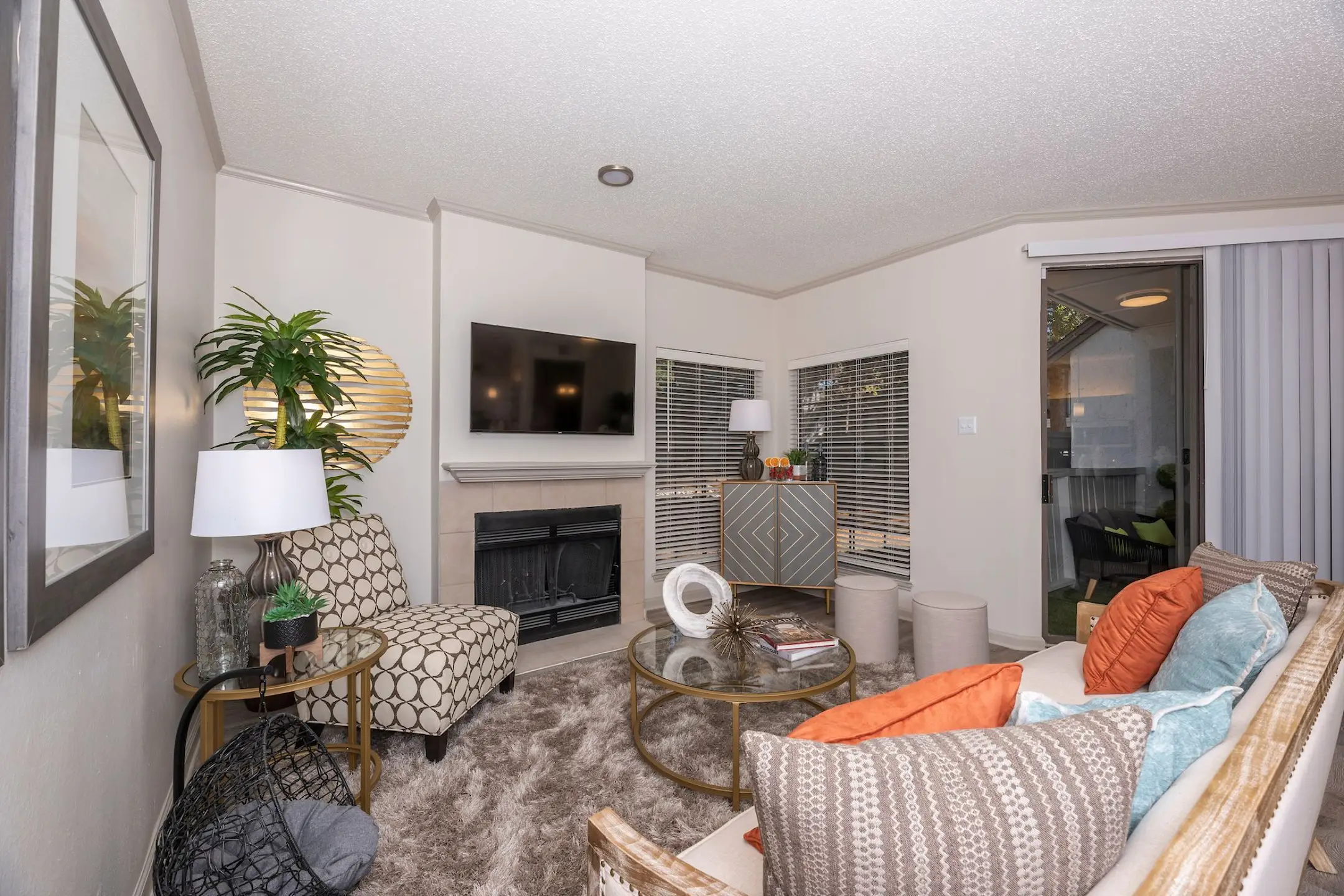 Living Room - The Gardens of Valley Ranch - Irving, TX