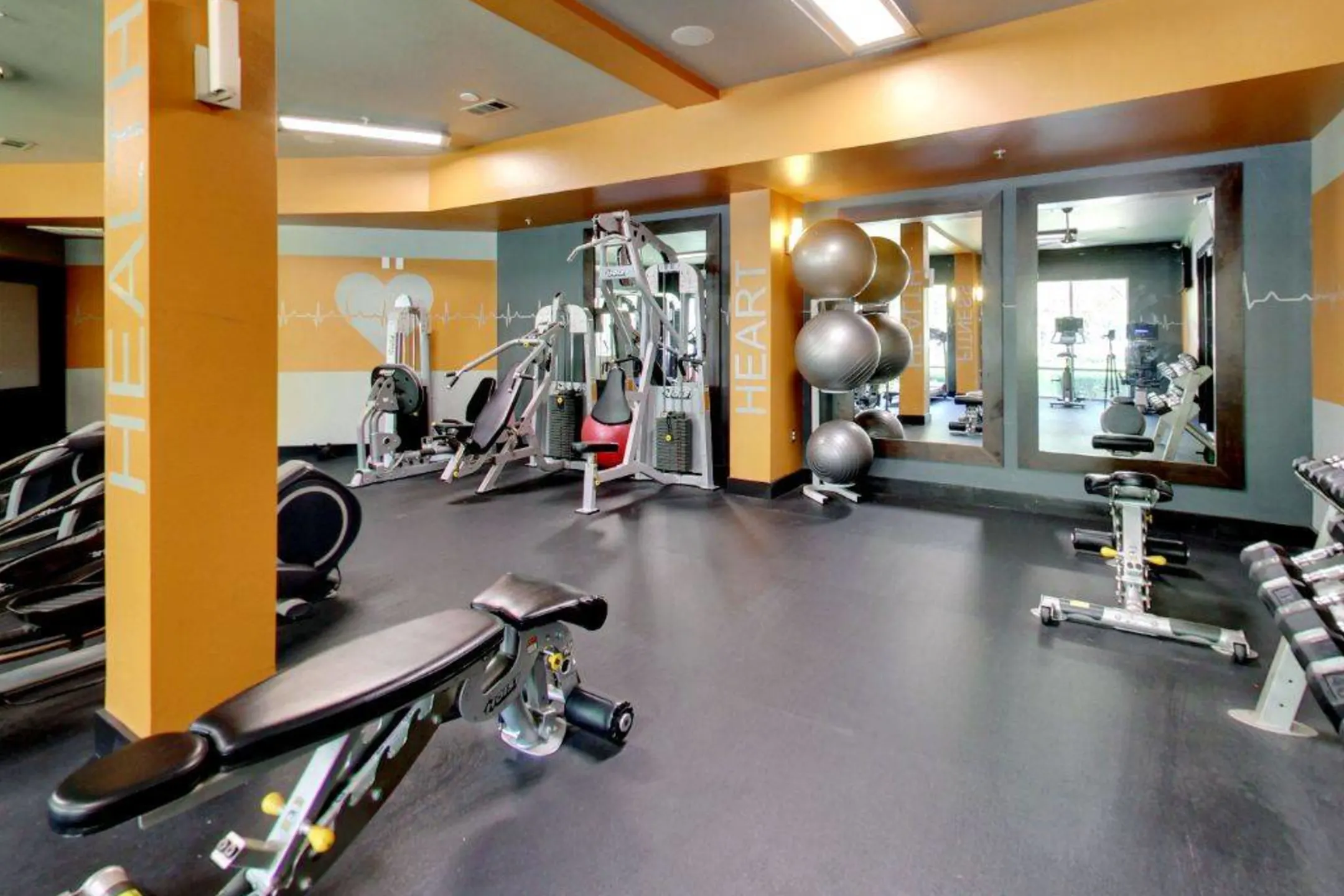 Fitness Weight Room - The Atlantic Highland Park - Dallas, TX