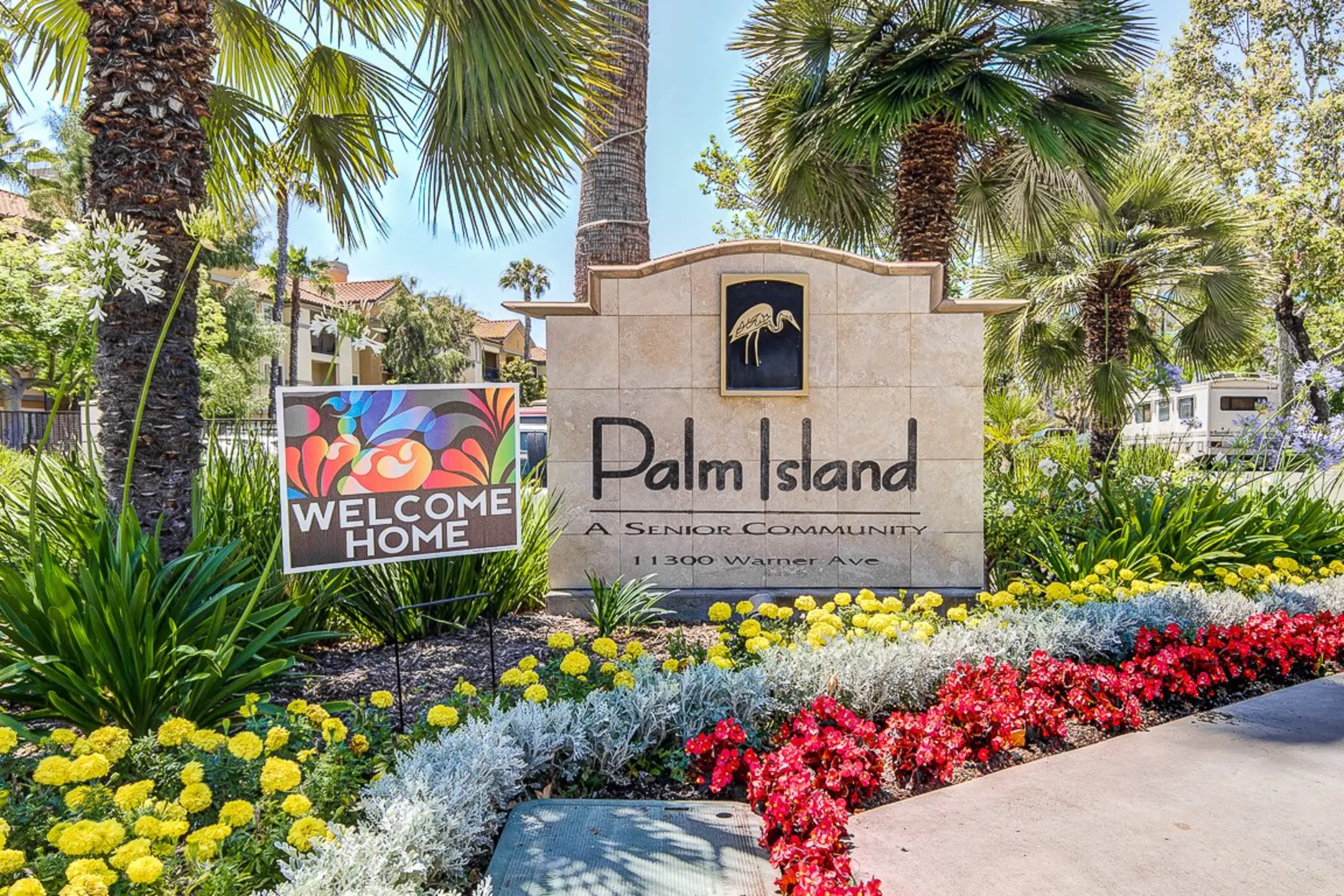 Community Signage - Palm Island Senior Living +55 - Fountain Valley, CA