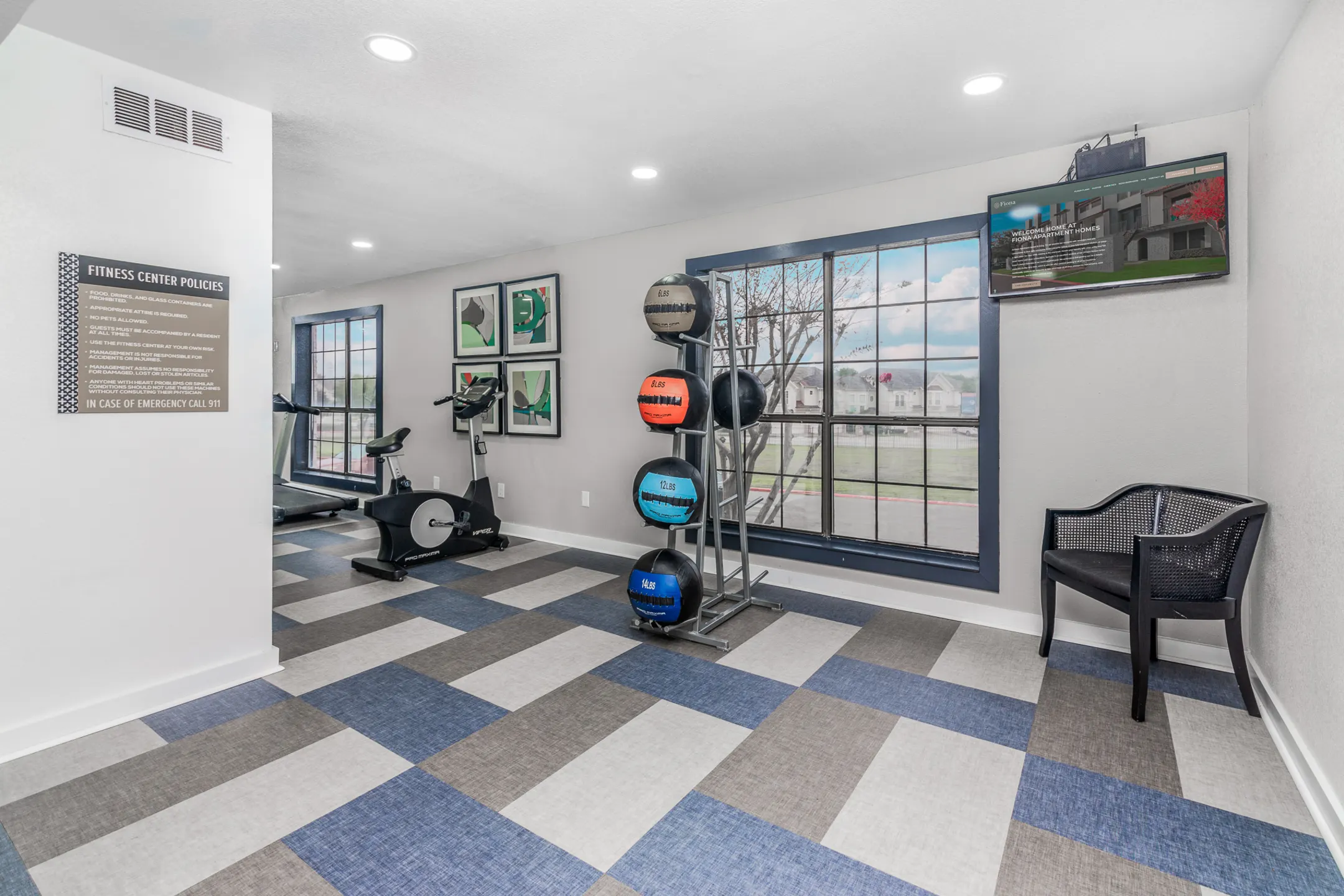 Fitness Weight Room - Fiona Apartment Homes - Irving, TX