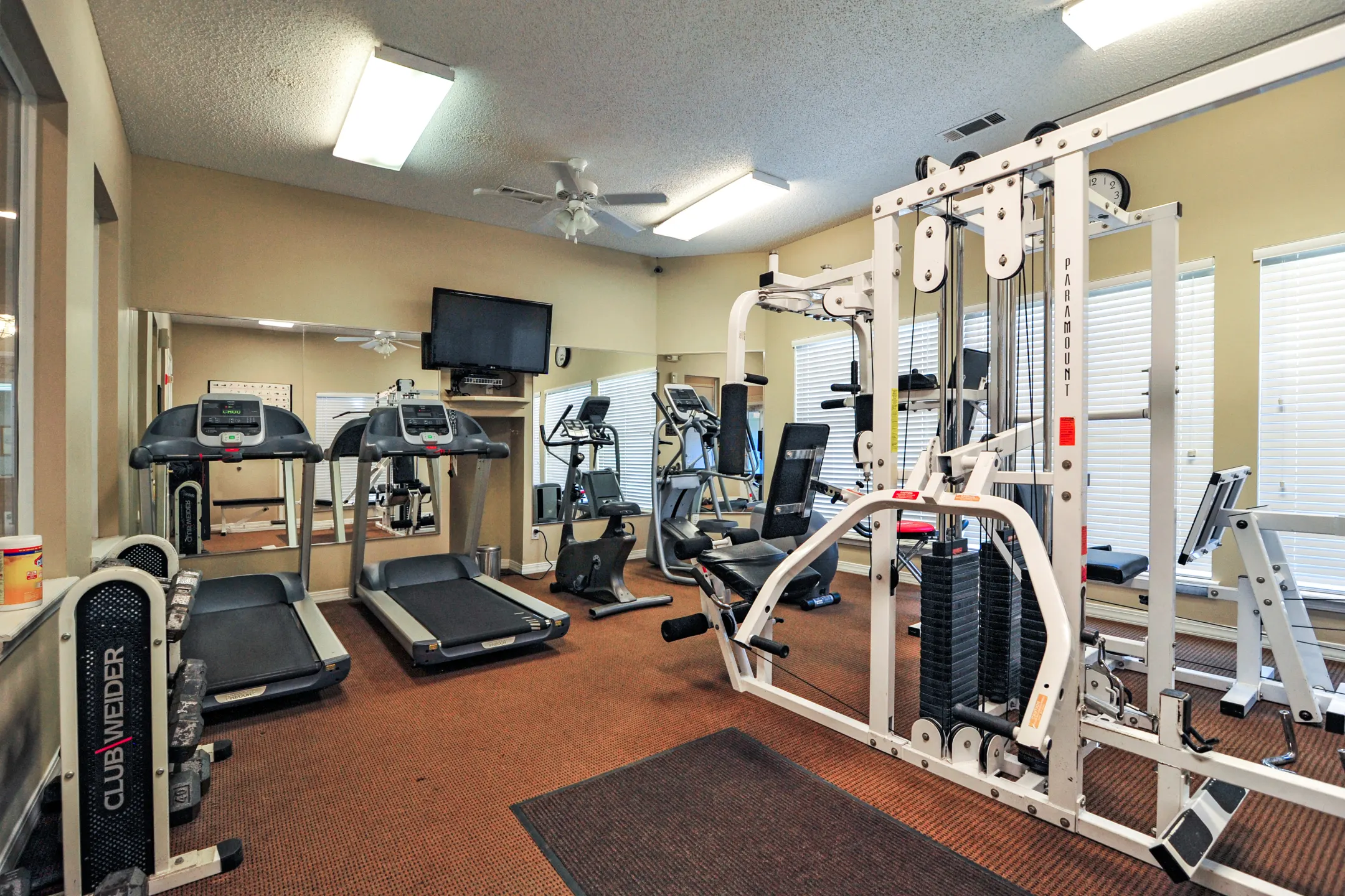 Fitness Weight Room - LaCrosse Apartments & Carriage Homes - Bossier City, LA