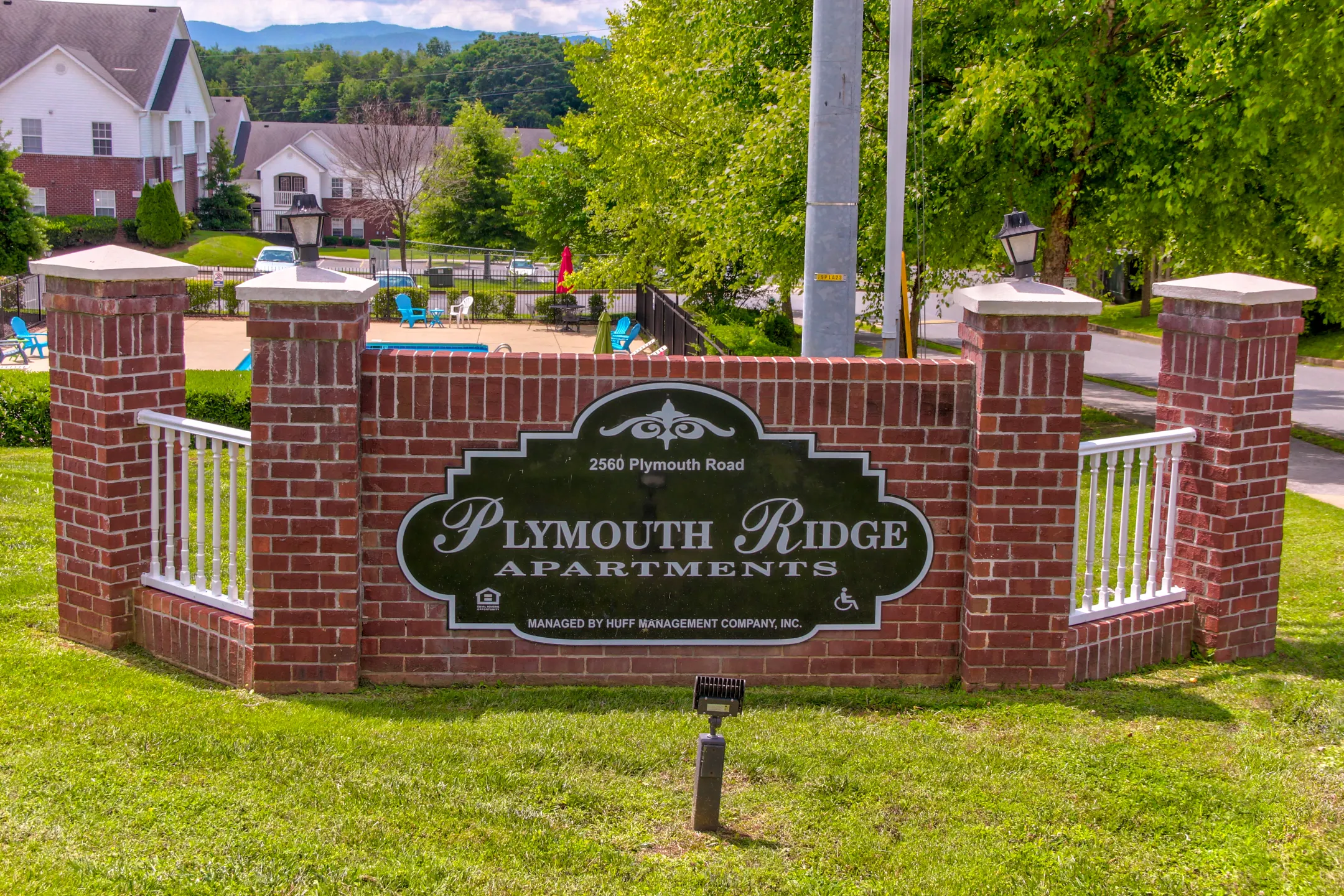 Community Signage - Plymouth Ridge Apartments - Johnson City, TN