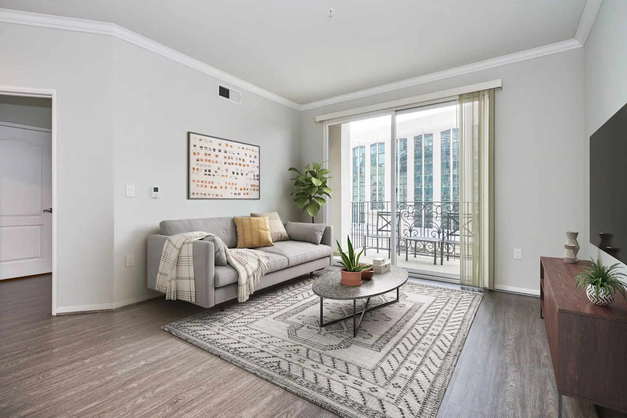Living Room - Broadway Palace Apartments - Los Angeles, CA