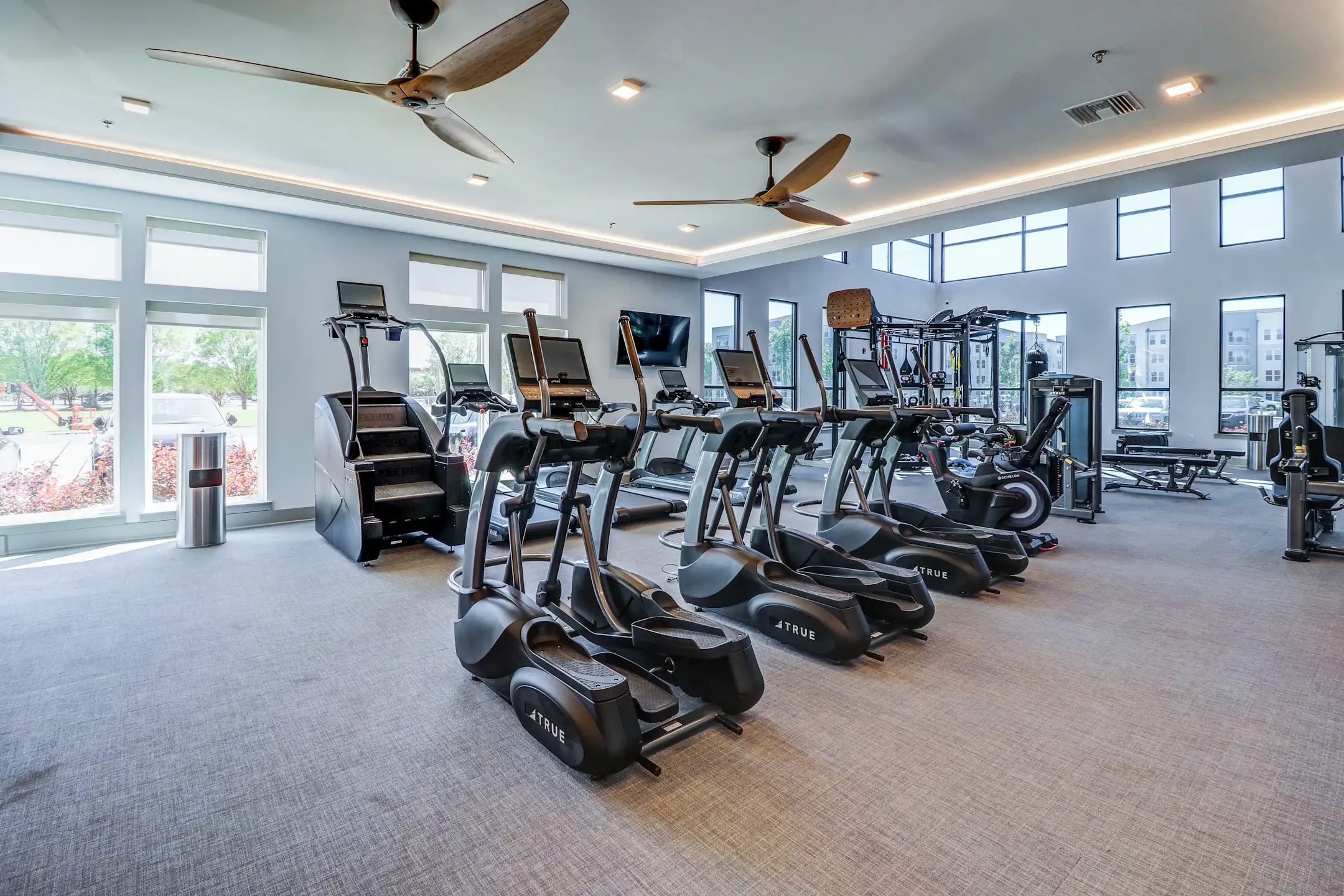 Fitness Weight Room - Mosby at Bridge Street - Huntsville, AL