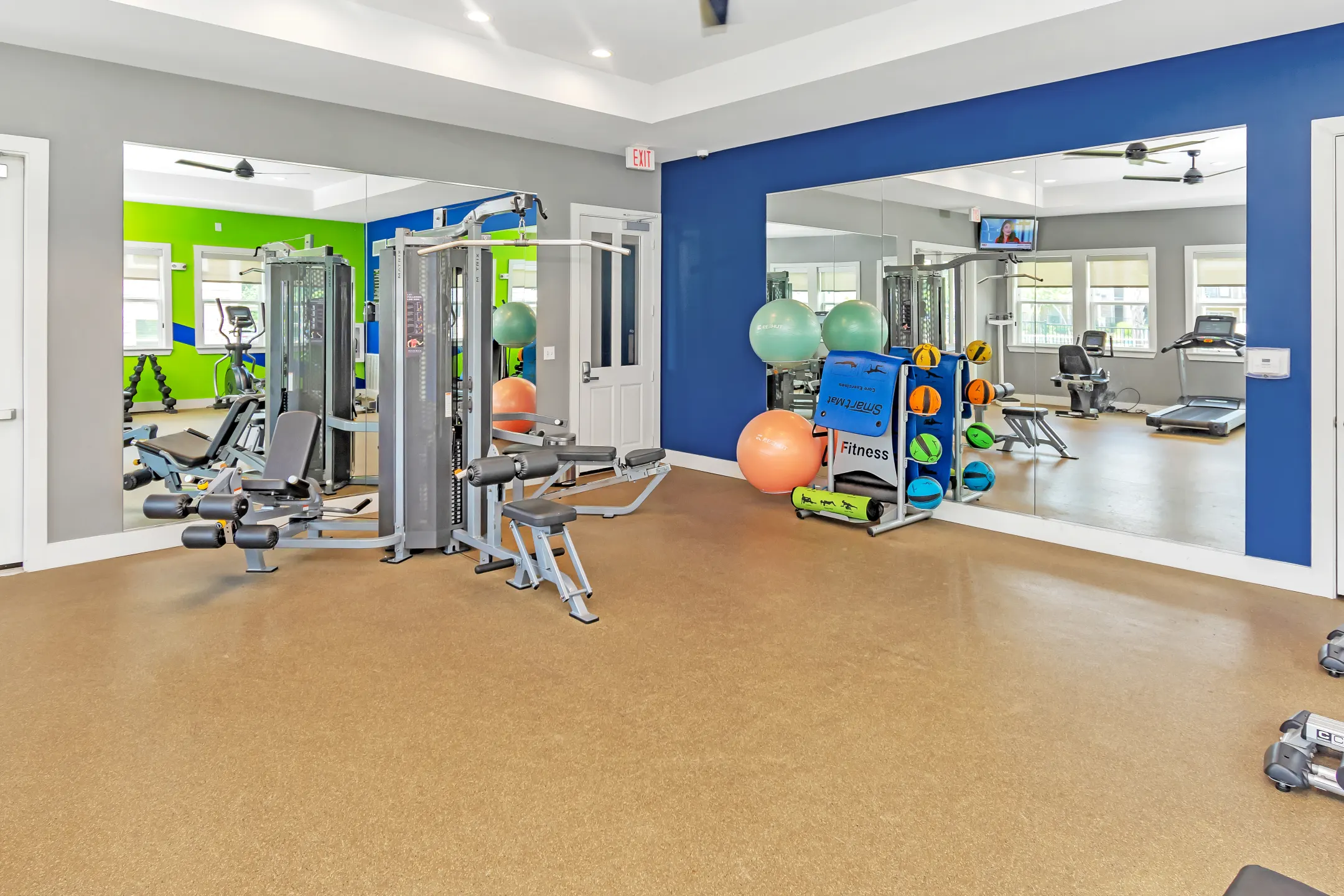 Fitness Weight Room - Pointe at Greenville Apartments - Greenville, SC