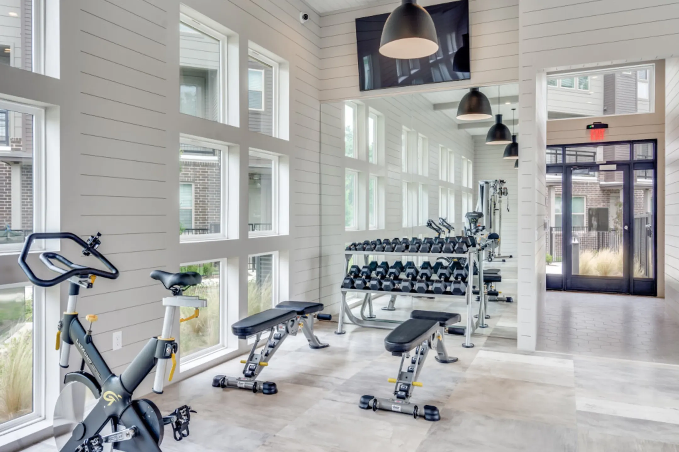 Fitness Weight Room - Midway Row House - Farmers Branch, TX