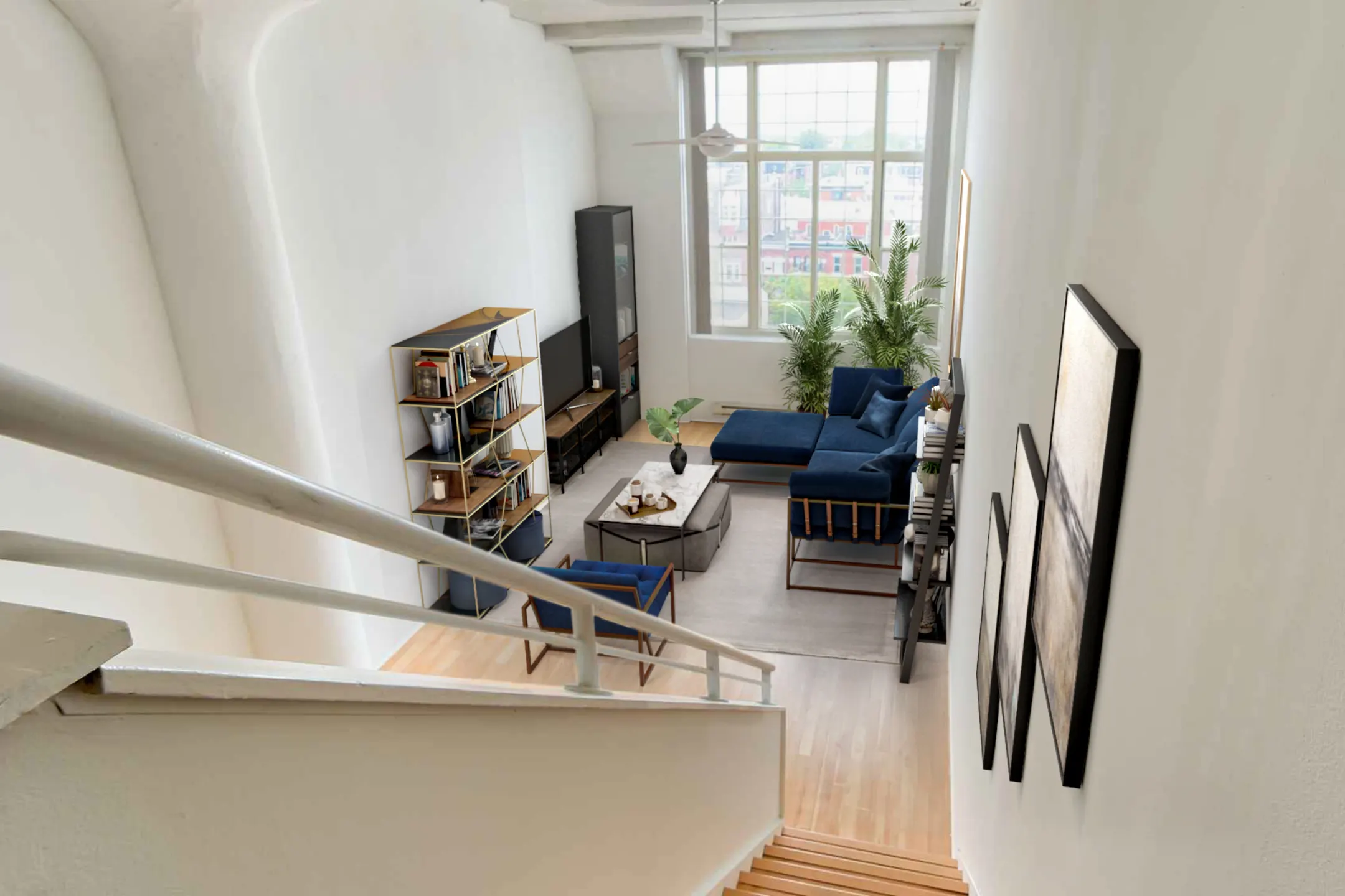 Living Room - The Riverloft Apartment Homes - Philadelphia, PA