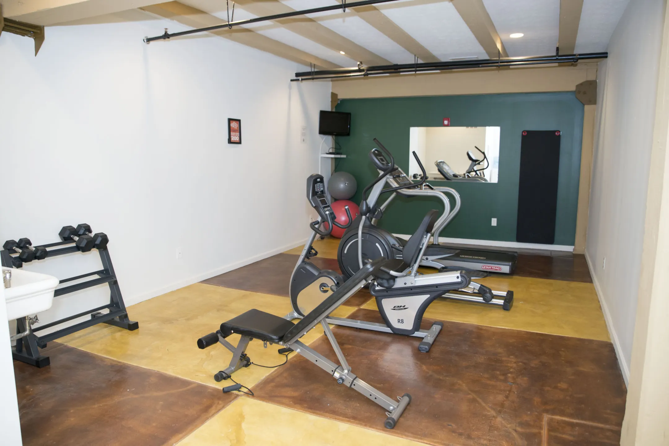 Fitness Weight Room - 1010 Central Apartments - Indianapolis, IN