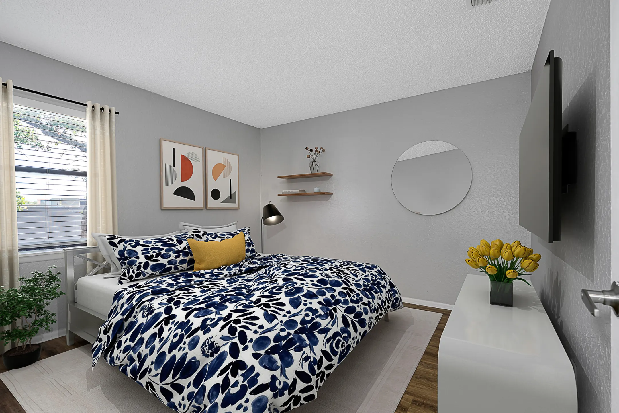 Bedroom - 49th St Apartments - Pinellas Park, FL