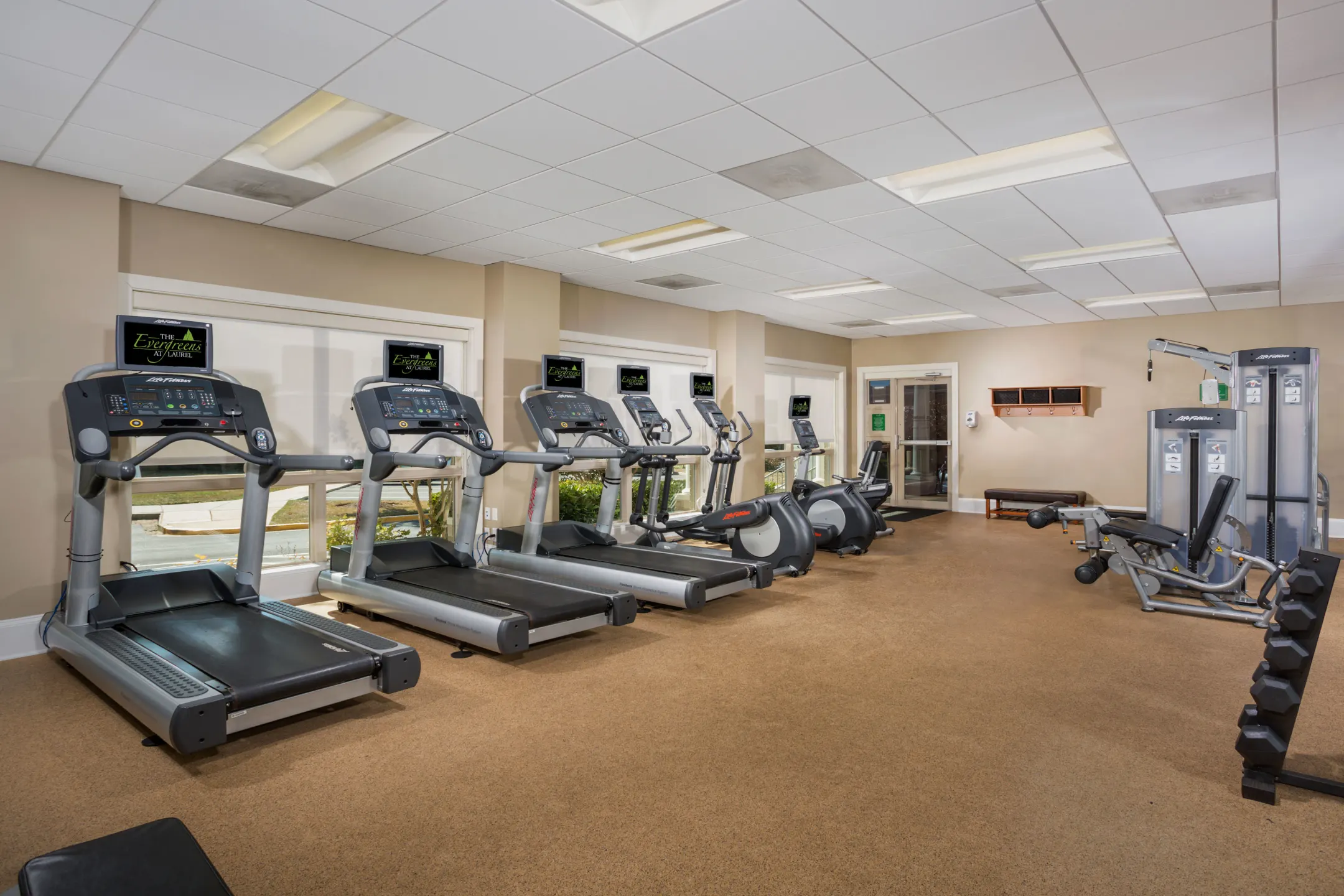 Fitness Weight Room - The Evergreens At Laurel - Laurel, MD