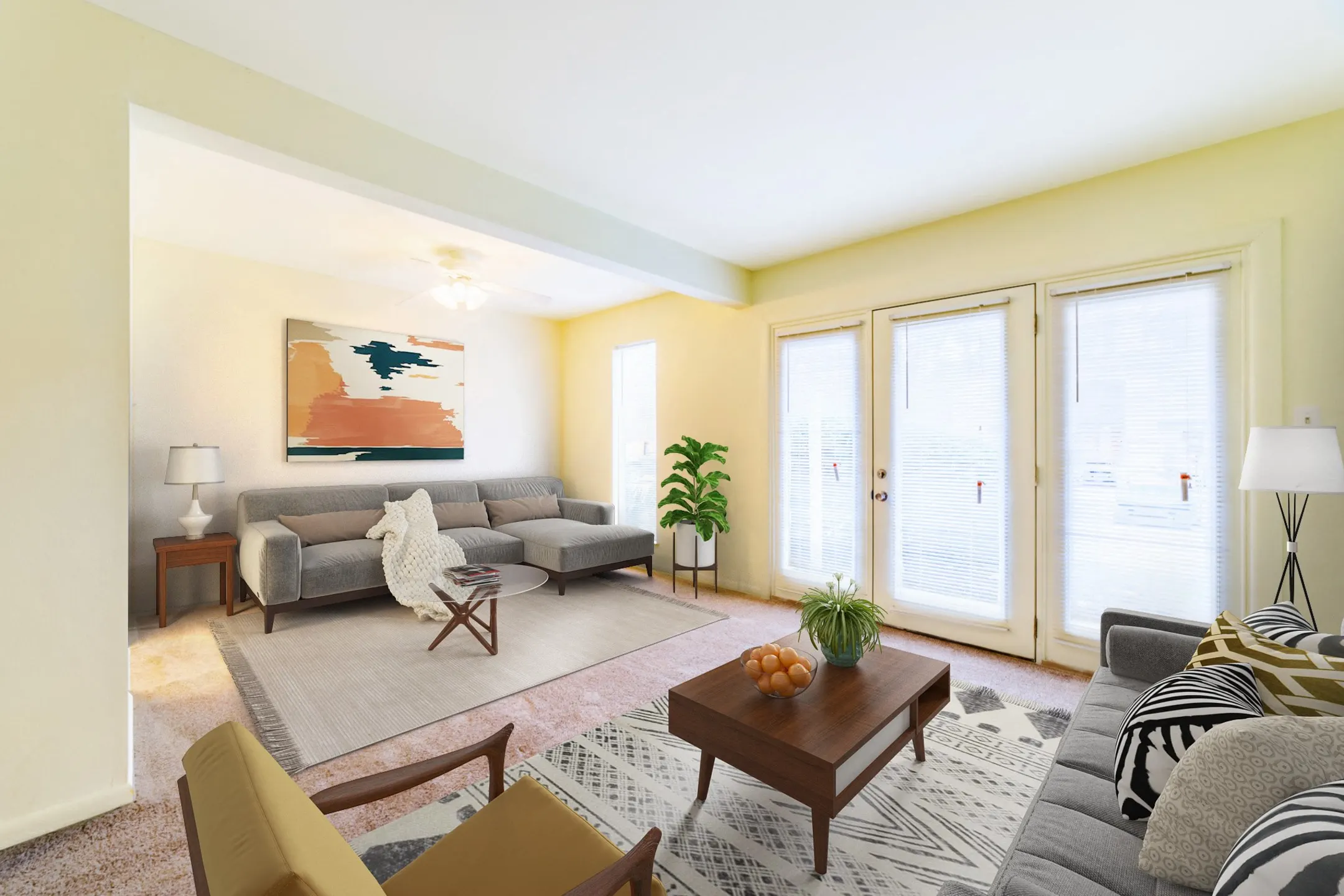 Living Room - Woodscape Apartments - Newport News, VA