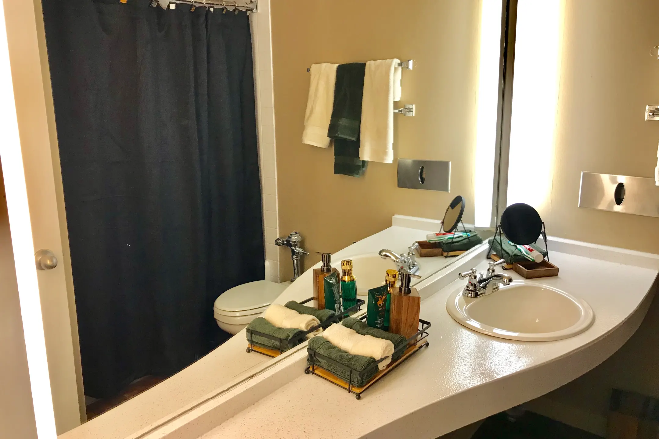 Bathroom - District At West Market Apartments - Greensboro, NC
