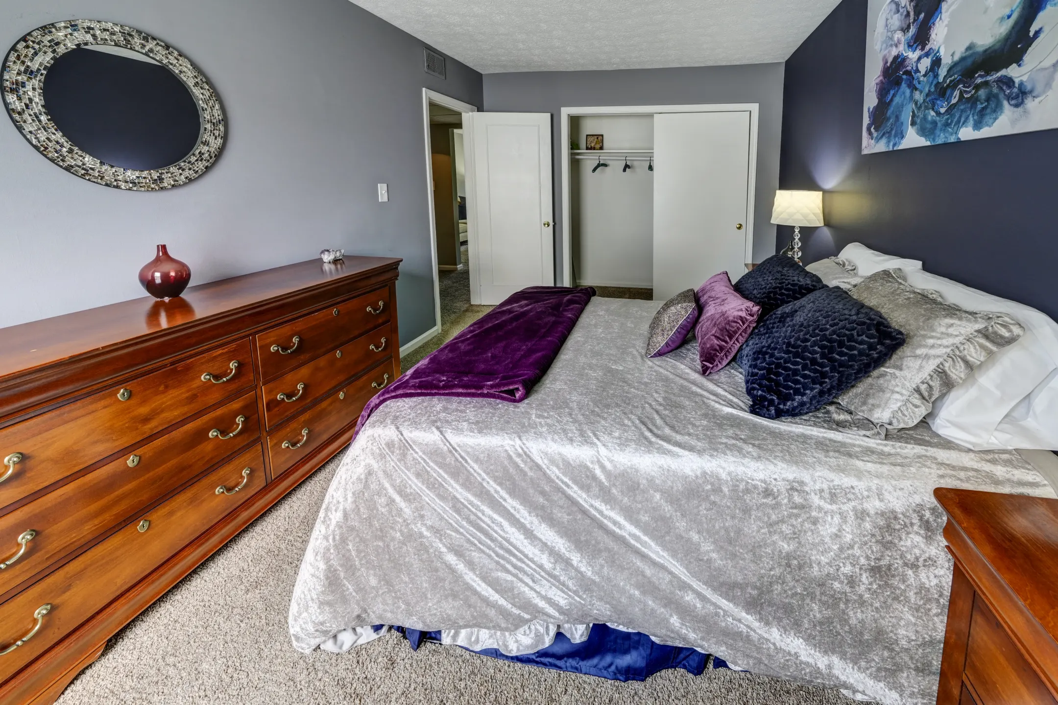 Bedroom - Carlton Apartments - Indianapolis, IN
