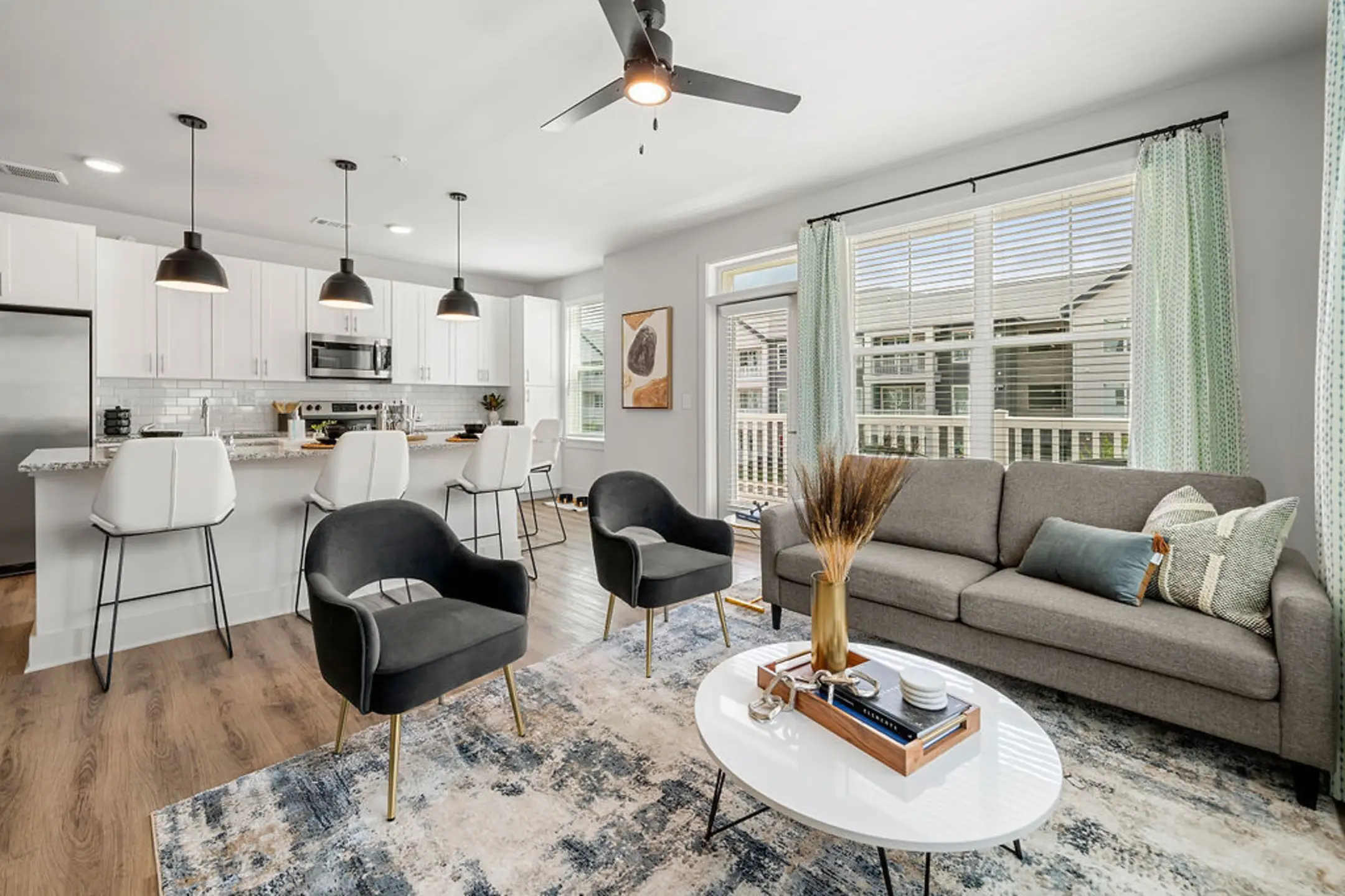 Living Room - Flats at East Atlanta - Decatur, GA